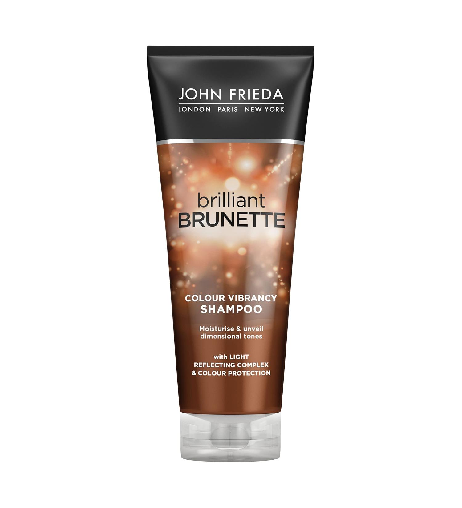 John Frieda Brilliant Brunette Deepening Shampoo 250ml | Enhance Brown Hair Color | International Shipping - Buy Online on GoSupps.com