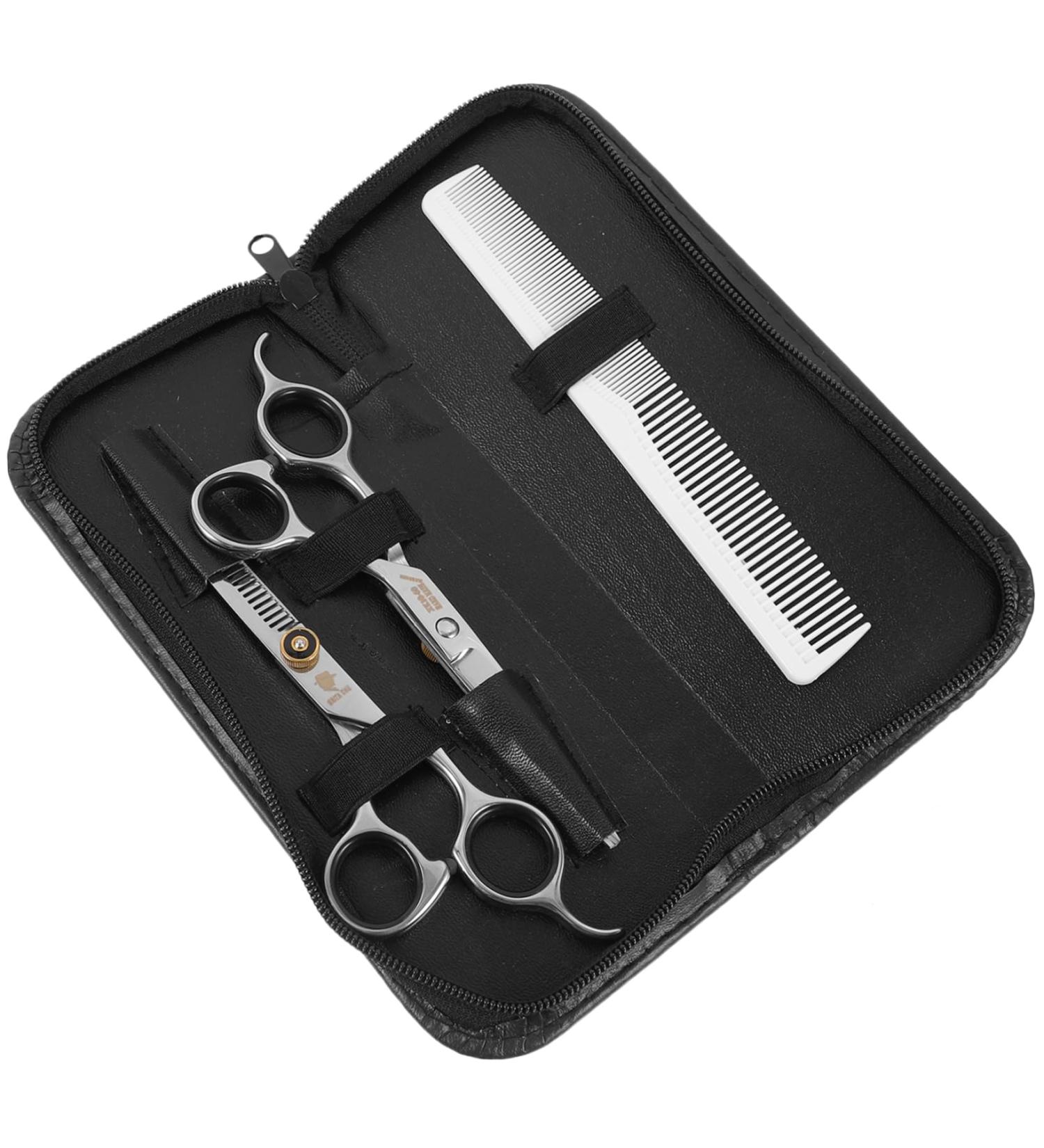 DOITOOL 1 Set Hairdressing Scissor Barber Scissor Professional Clippers for Barbers Handle Router Template Stainless Steel Teeth Cosmetic Hairdressing Tool Pink - Buy Online on GoSupps.com