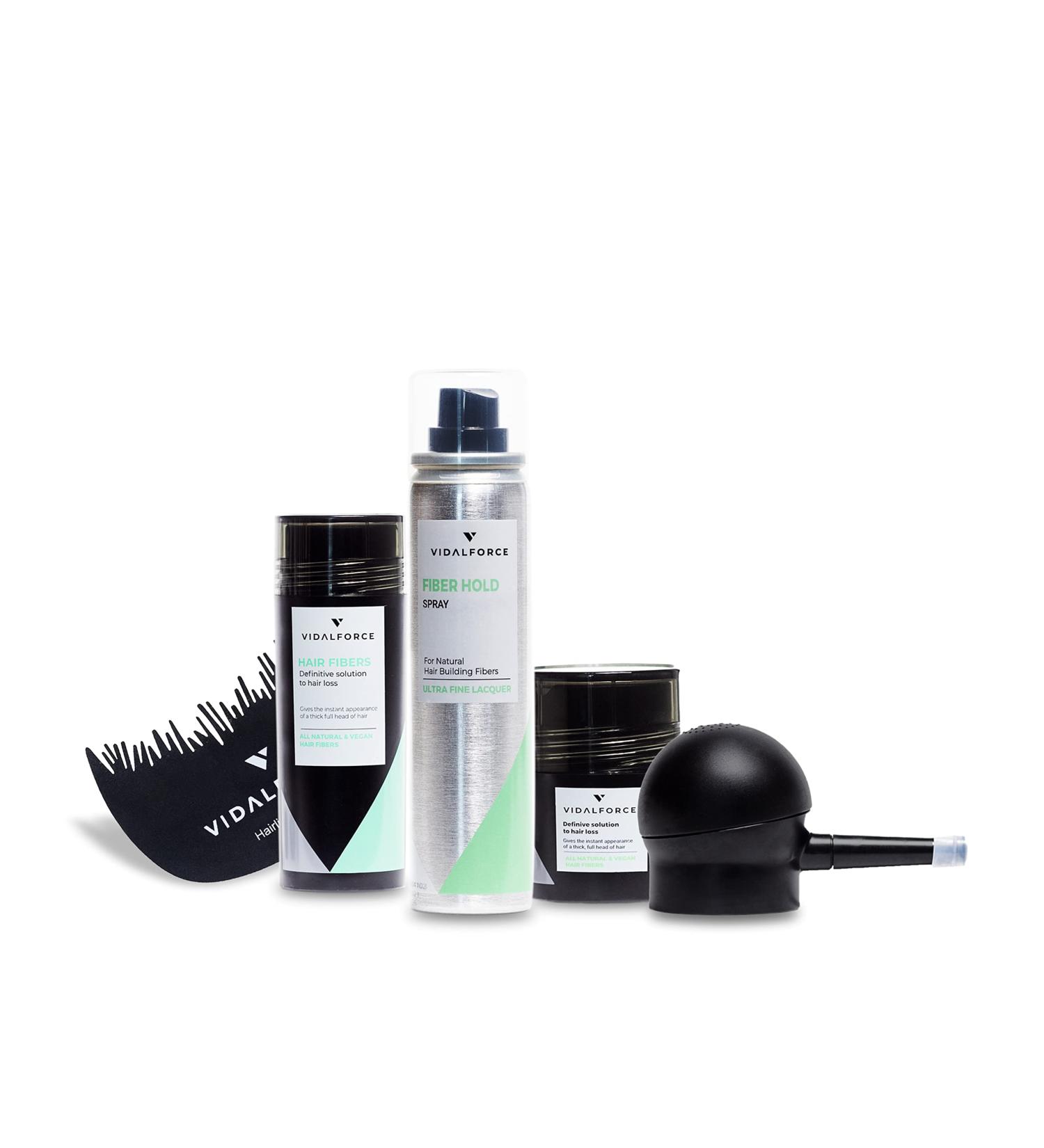 VIDALFORCE Premium Hair Densification I 100 Natural Ingredients I hair powder for full hair in seconds helps cover light hair protects against bald spots Red Brown Full Pack 30gr - Buy Online on GoSupps.com