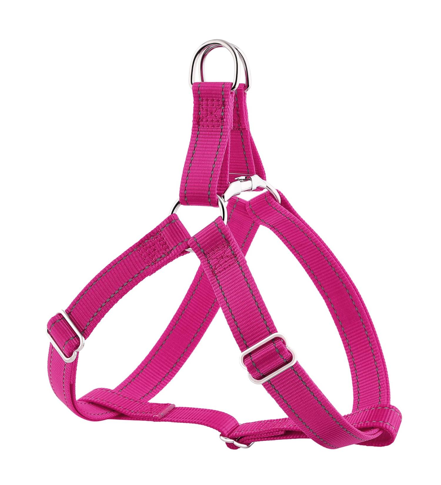 Plutus Reflective Step-In Dog Harness | Adjustable & Secure | Metal Buckles | Easy-Walk | Hot Pink | Medium - Buy Online on GoSupps.com