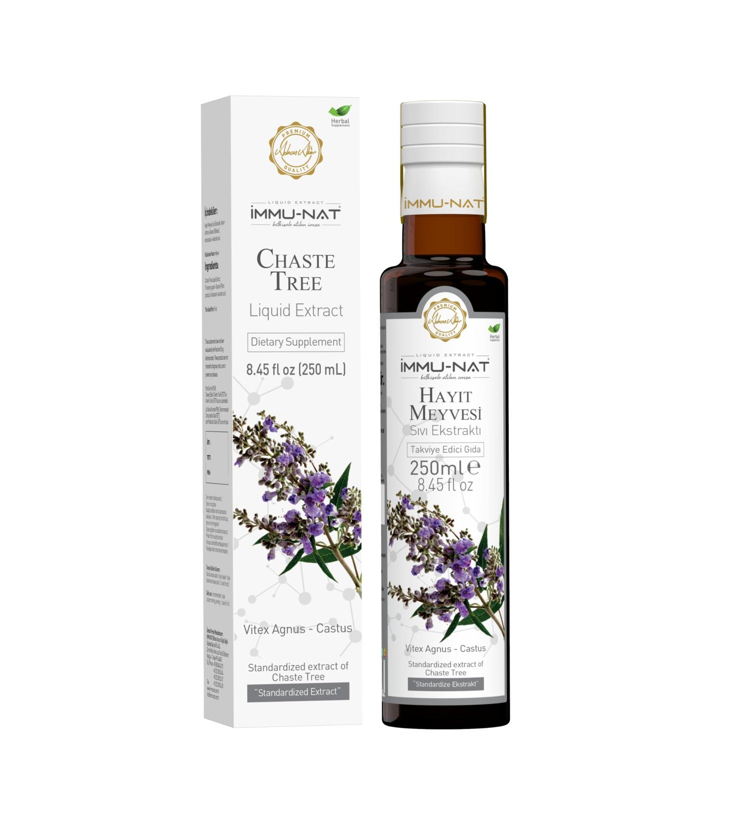 Chaste Tree Berry Extract 8.5oz - Herbal Menopause & PMS Relief - Alcohol-Free Women's Wellness Supplement - Shop Internationally - Buy Online on GoSupps.com
