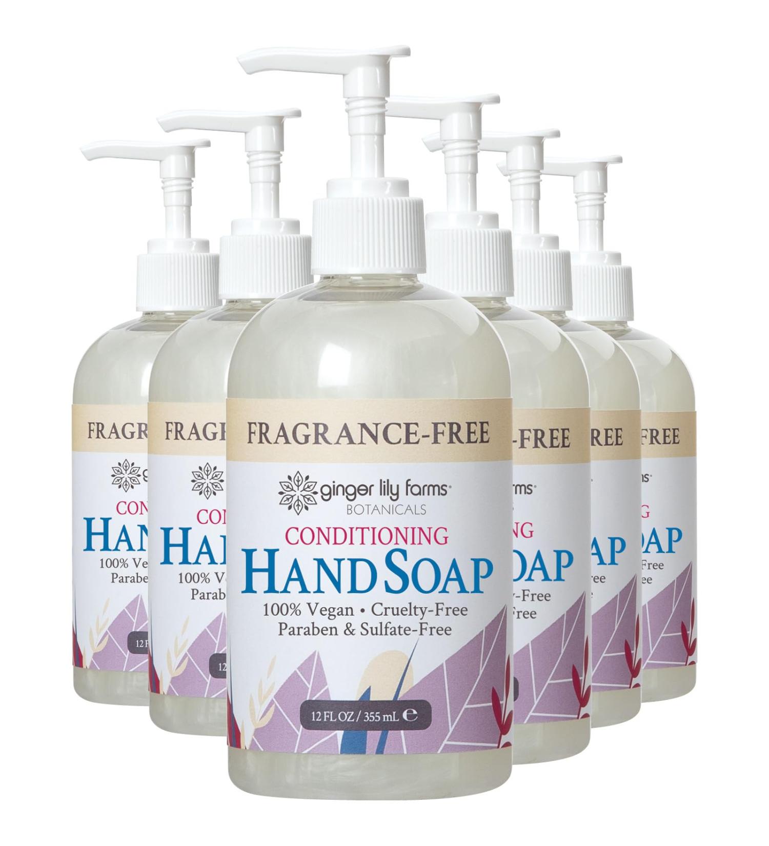 Ginger Lily Farms Botanicals All-Purpose Liquid Hand Soap 100% Vegan & Cruelty-Free Fragrance-Free 12 fl oz (Pack of 6) - Buy Online on GoSupps.com