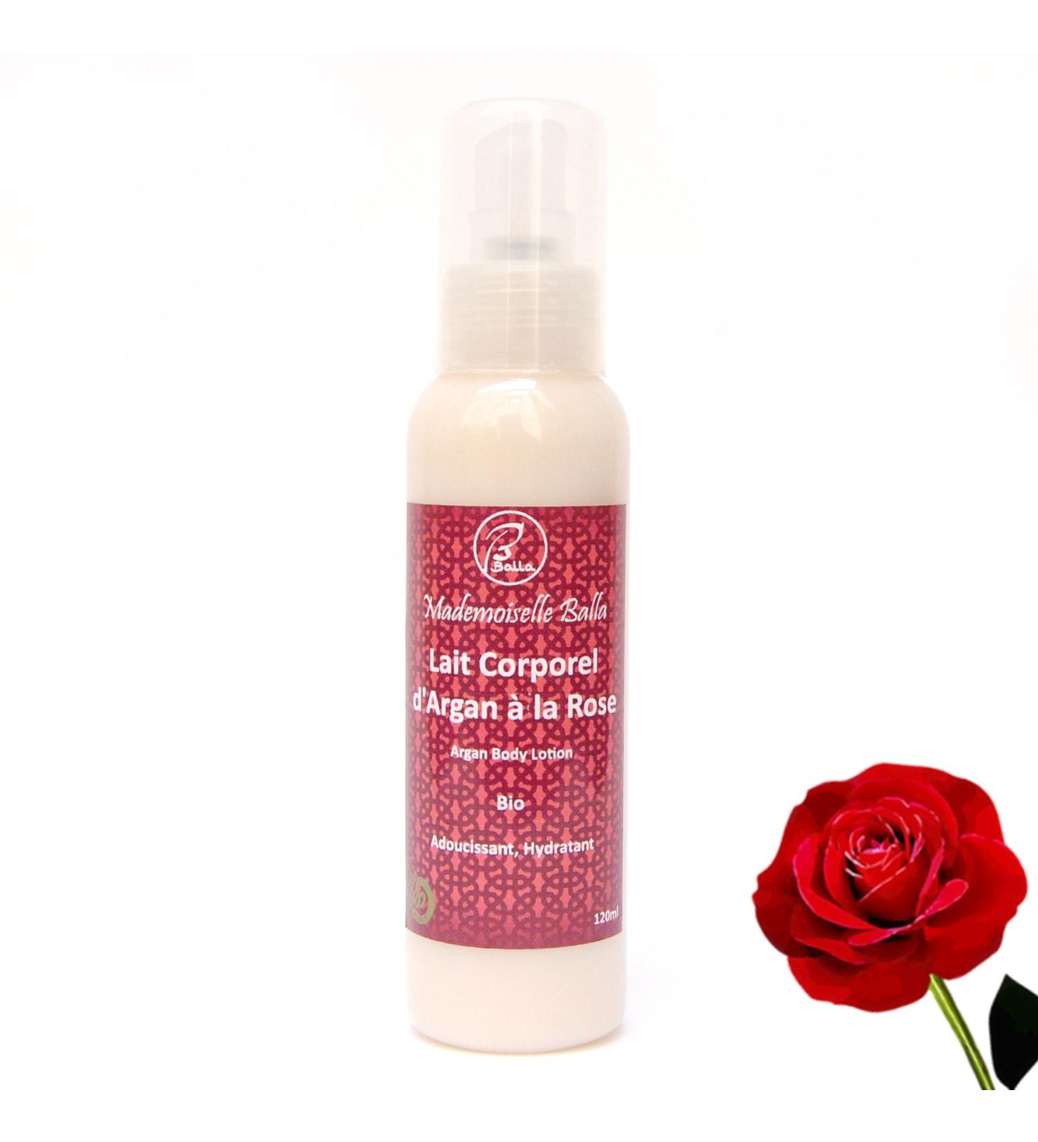 Balla - Lait corporel d'argan parfum la rose Bio 120ml