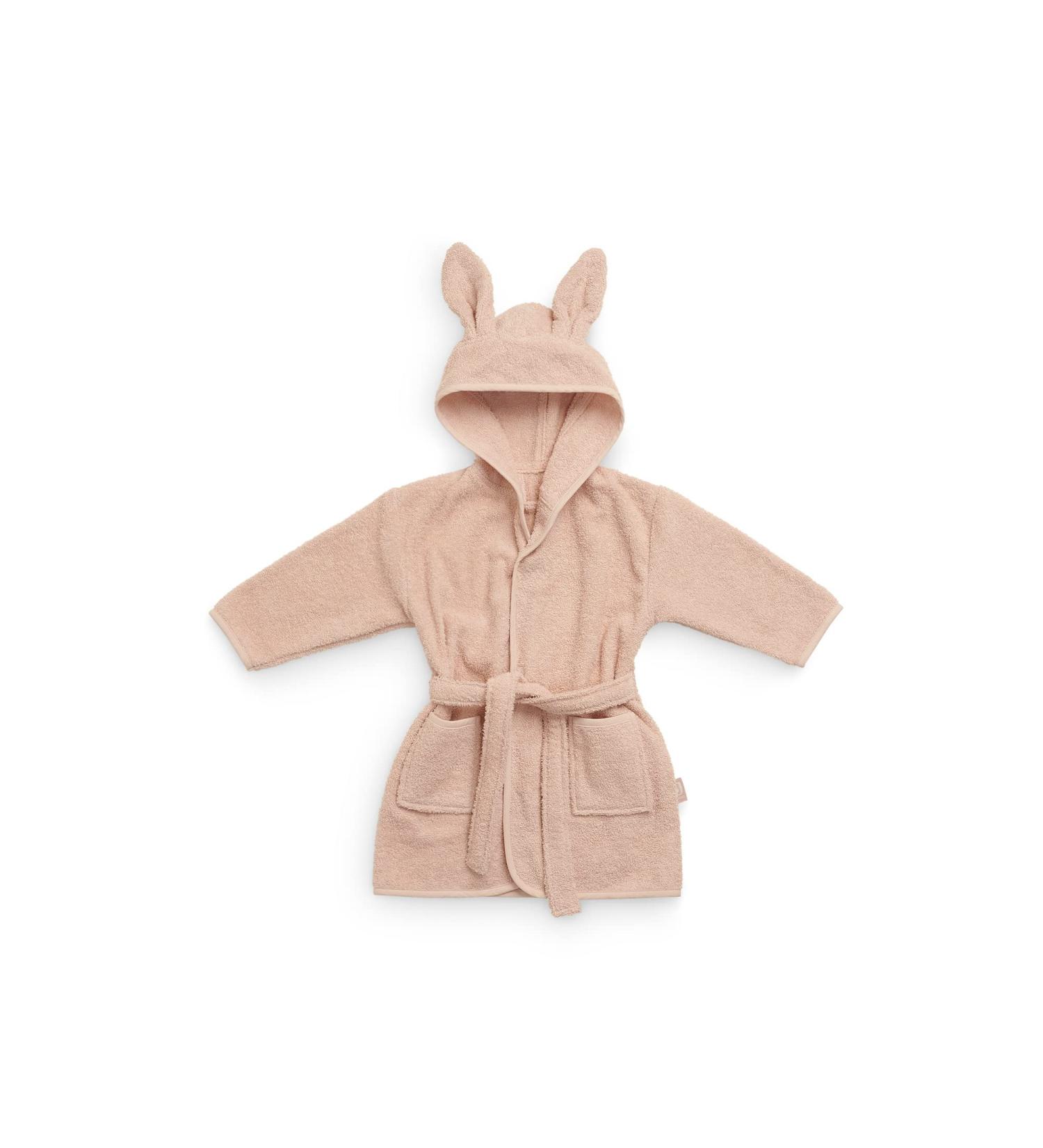 Jollein Baby Bathrobe for 1-2 Years - Soft Ash Green & Pink for 12-24 Months | International Shipping Available - Buy Online on GoSupps.com