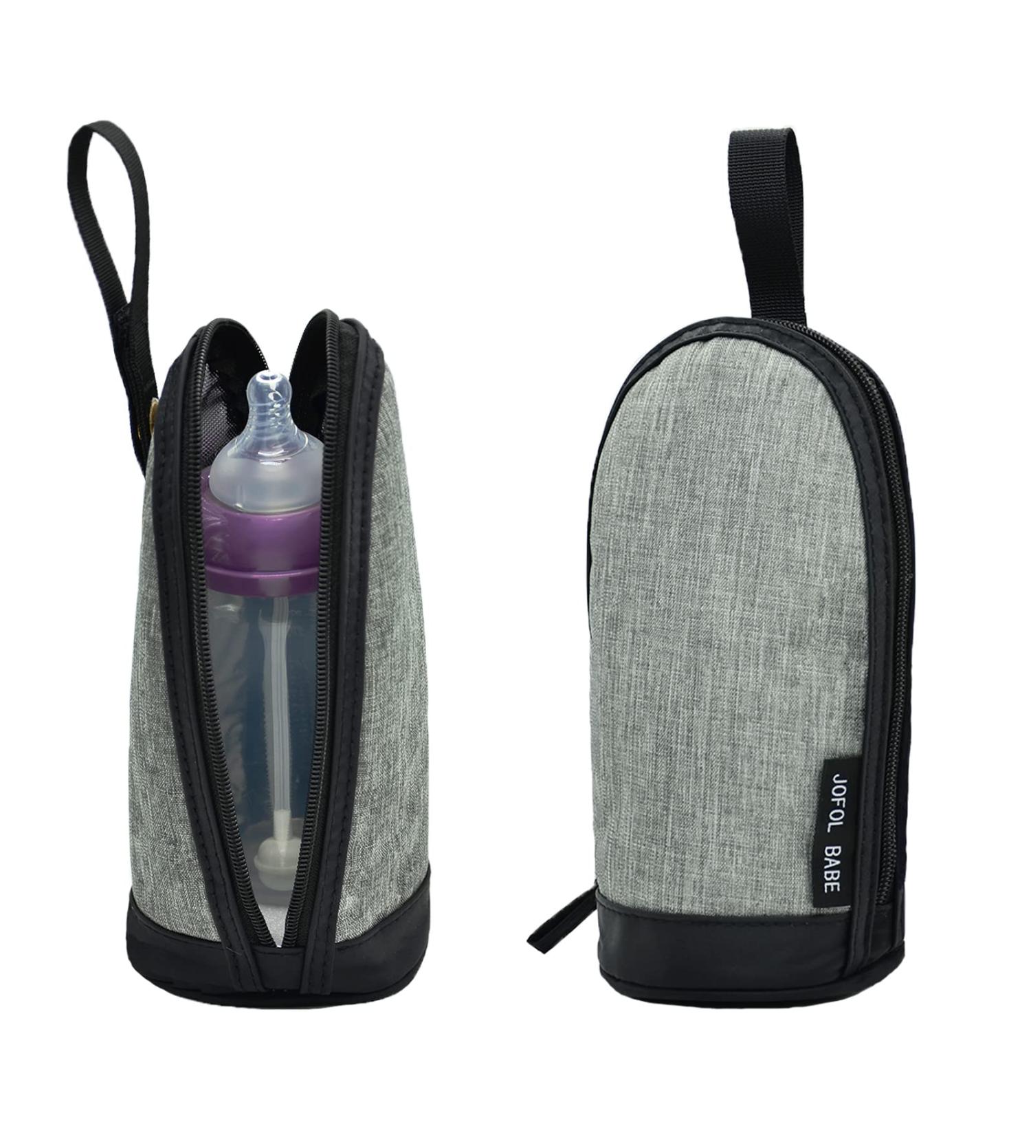 JOFOL BABE-Bottle Bag Breastmilk Cooler Bag - Insulated Travel Baby Bottle Cooler for Daycare (Gray Standard) - Buy Online on GoSupps.com