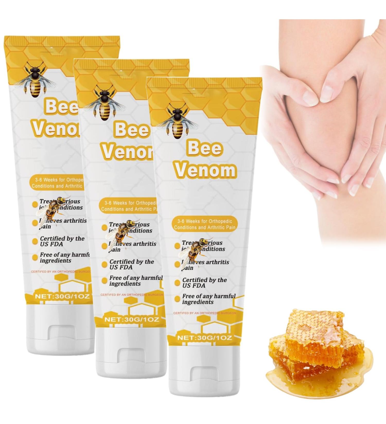 Buy Bee Venom Joint Gel - 3PCS Honey Gel Cream with Bee Extract for Pain Relief | Fast International Shipping - Buy Online on GoSupps.com