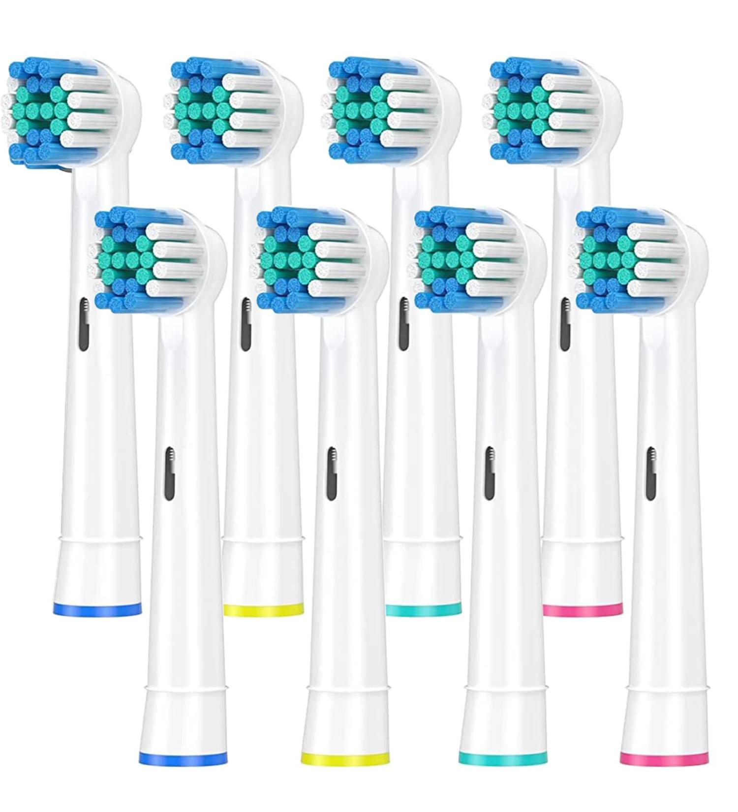 Oral B Pro Electric Toothbrush Replacement Brush Heads - Compatible with Vitality Pro Smart Genius Series - Classic Round Brush Heads - White - Refills - Buy Online on GoSupps.com