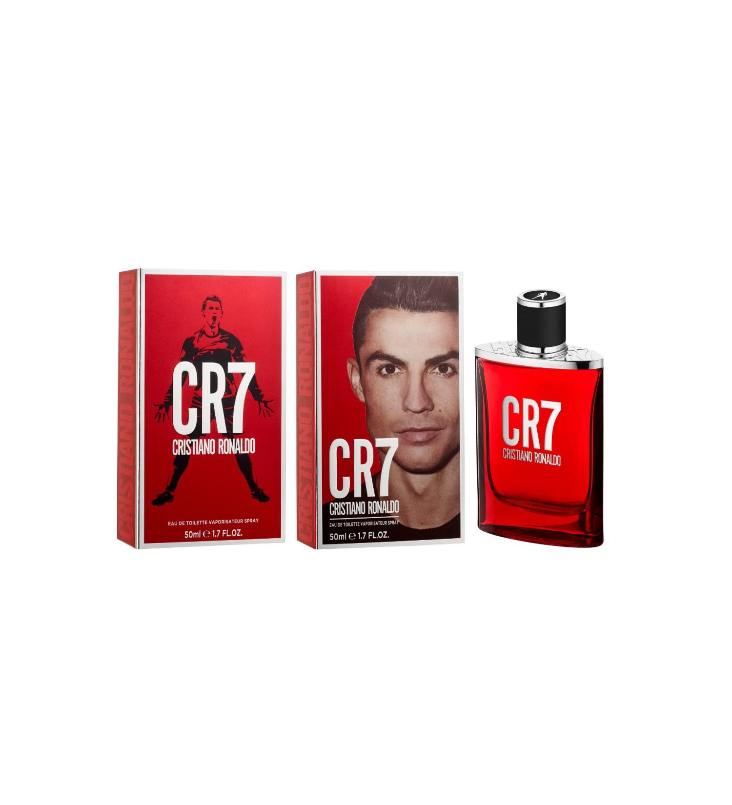 Cristiano Ronaldo CR7 Eau de Toilette Spray for Men 1.7 oz - Aromatic Woody Fragrance with Bergamot, Sandalwood, Musk - Cedar, Cinnamon, Lavender, Vanilla - Long Lasting Scent - Buy Online on GoSupps.com