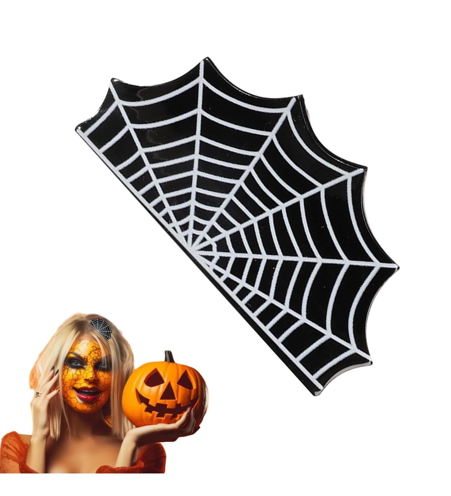 Halloween Claw Clips Halloween Hair Clips for Women Halloween Hair Clips for Thick Hair Large Claw Clips for Girls Non-Slip Acrylic Halloween Clips for Cosplay Photo Prop Pochy Black and White Spider Web - Buy Online on GoSupps.com