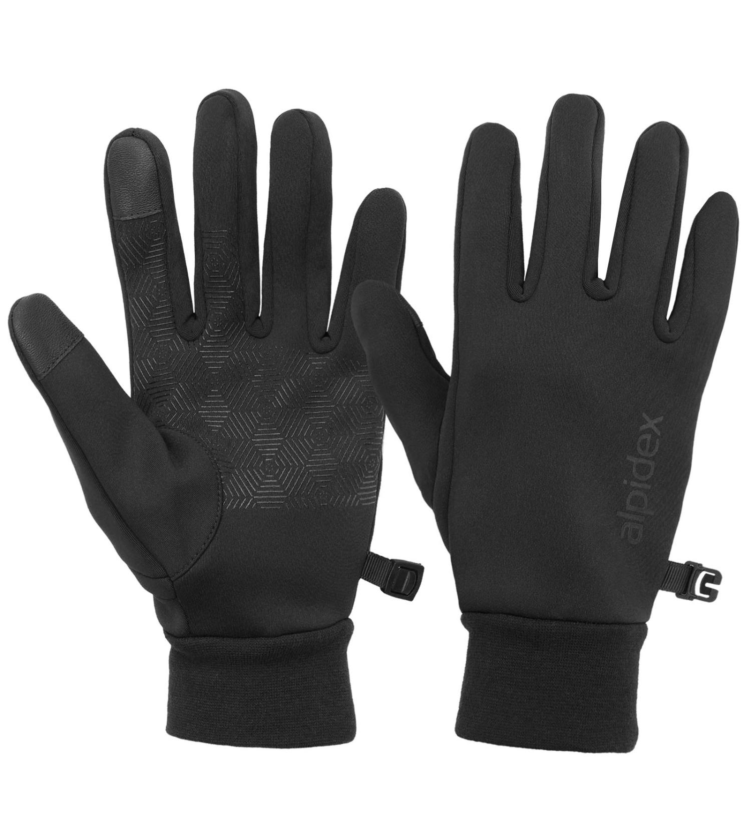 Alpidex Winter Gloves for Men & Women - Slipproof Windproof Touch Function for Biking & Running - Buy Online on GoSupps.com
