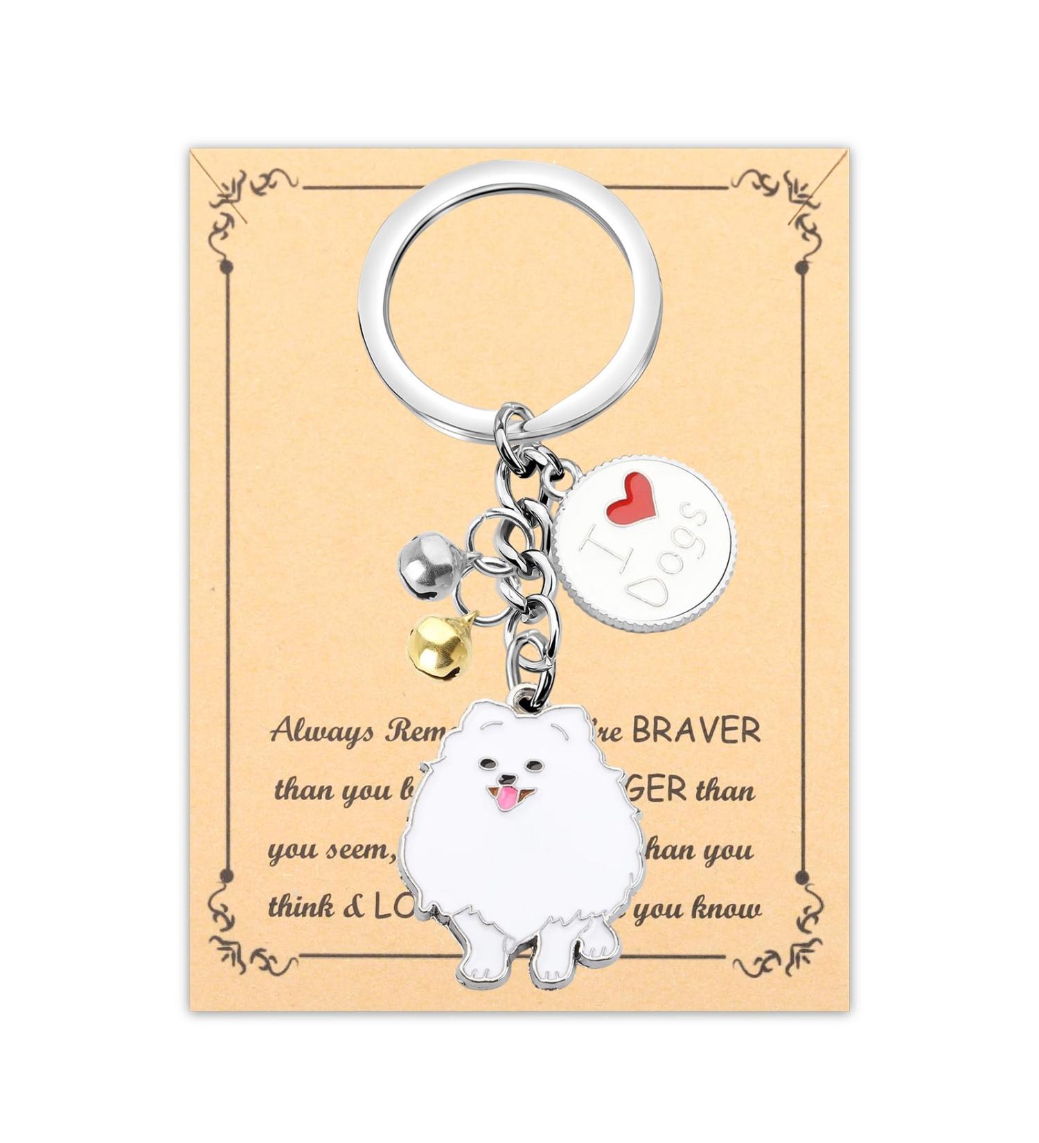 Ensianth Dog Keychain - Perfect Gifts for Dog Lovers | Puppy Paw Print Keyring for Dog Owners | Ideal Dog Mom & Dad Gift - Buy Online on GoSupps.com