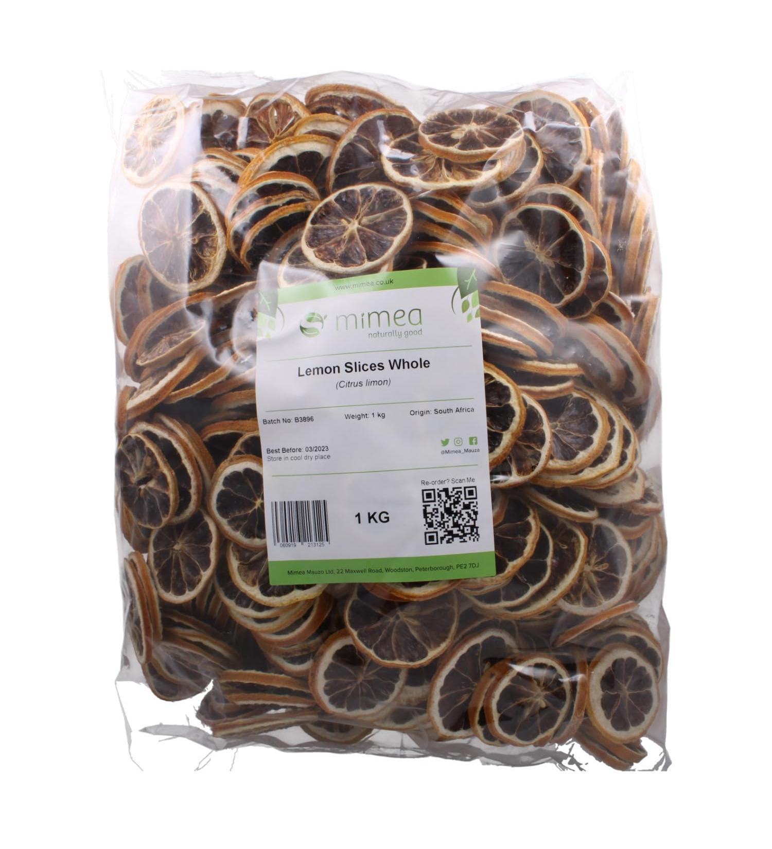 Mimea Lemon Slices Whole | 1kg | Quality Ingredients | Dried Fruit | Natural | No Additives | Cocktails | Garnishes | Baking | Food Grade - Buy Online on GoSupps.com