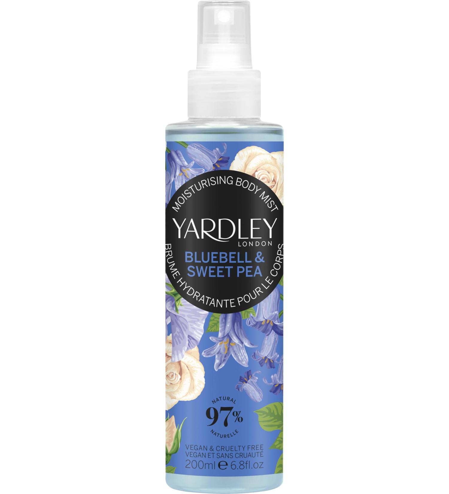 Yardley of London Bluebell & Sweetpea Fragrance Mist 200ml