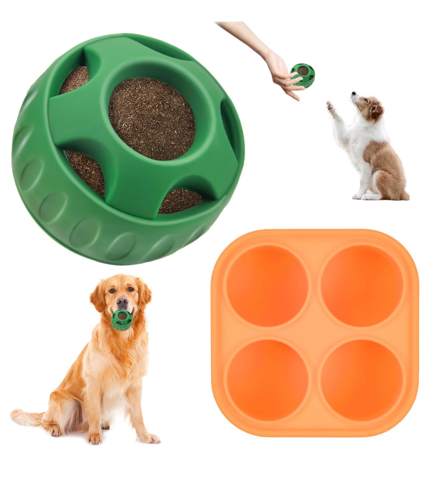 Schleckball Dogs: Interactive Slip Ball & Refillable Treats | Long-lasting Dog Toys & Easy to Clean Pupsicle - Buy Online on GoSupps.com