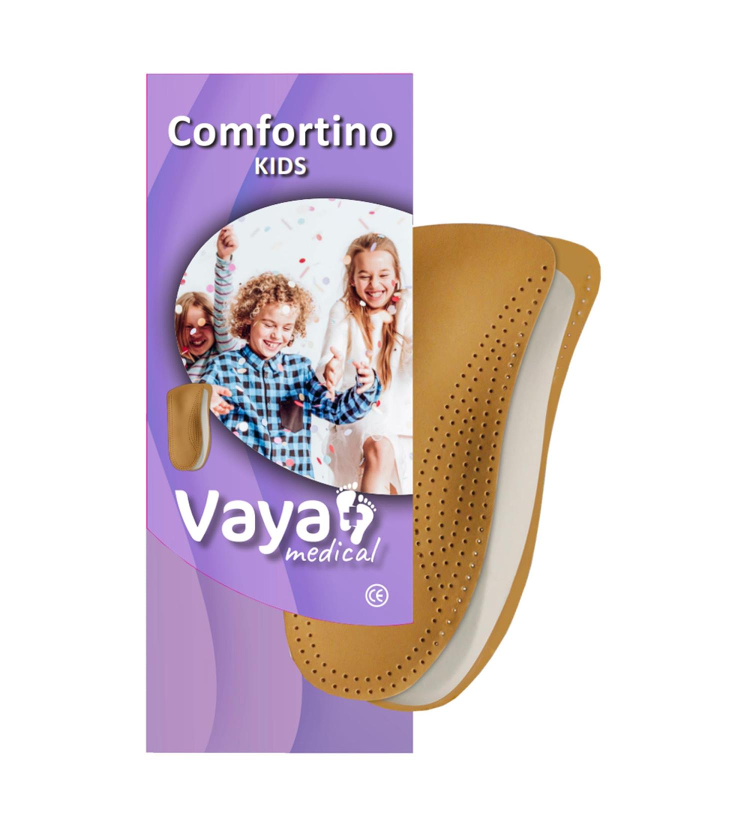Vaya Medical Orthopedic Insoles for Flat Valgus Feet - Children's Sheepskin Insole Size 24 (US 7) - Buy Online on GoSupps.com