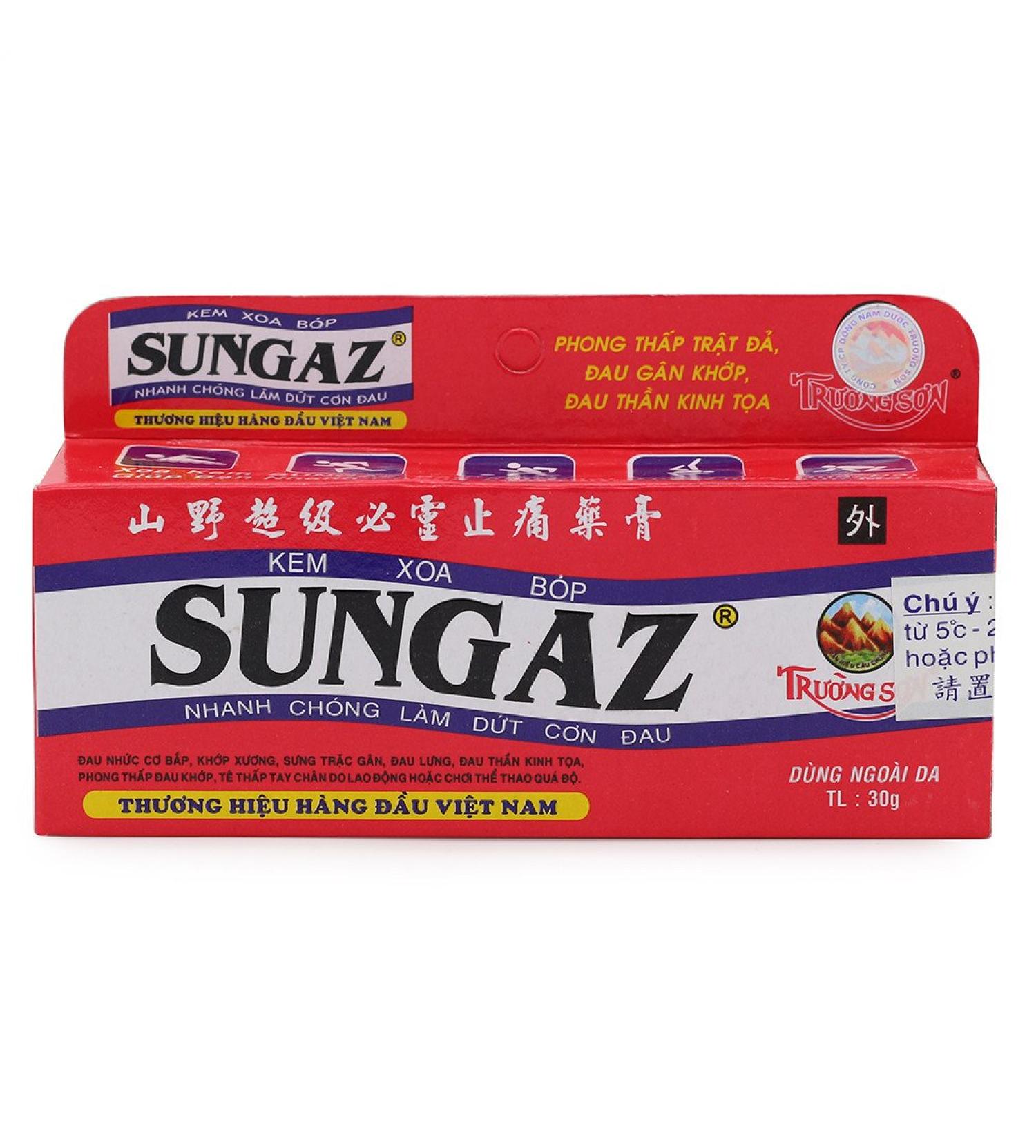 30g Vietnam Sungaz Rapid Pain Relief Yamano Relieve Pain Balm Analgesic Cream Rheumatoid Arthritis Bone Spurs Frozen Shoulde - Buy Online on GoSupps.com