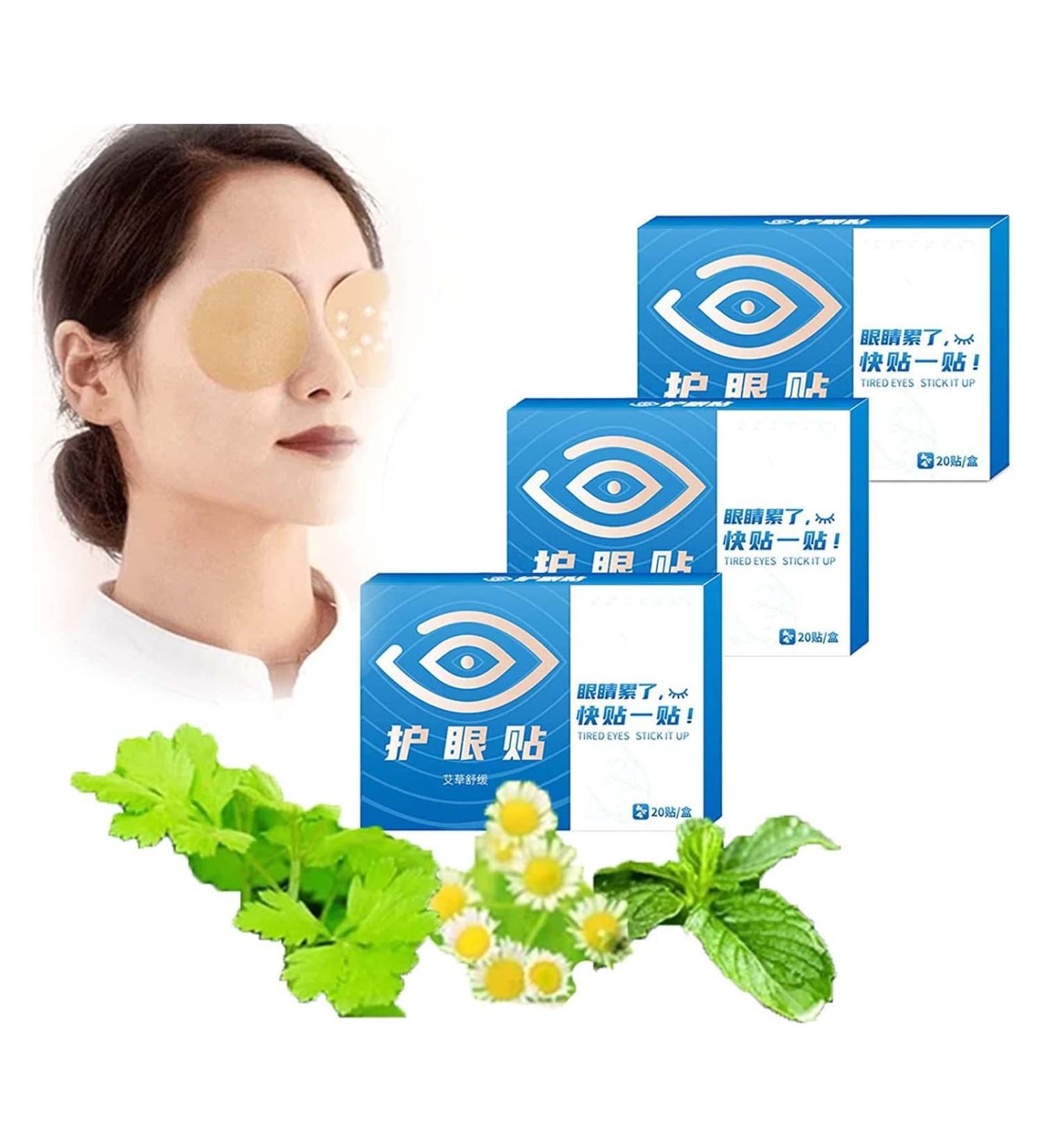 Wormwood Eyesight Protection Eye Pads | Herbal Mugwort Moxa Eye Care Stickers | Relieve Eye Fatigue & Amblyopia - 3PC - Buy Online on GoSupps.com