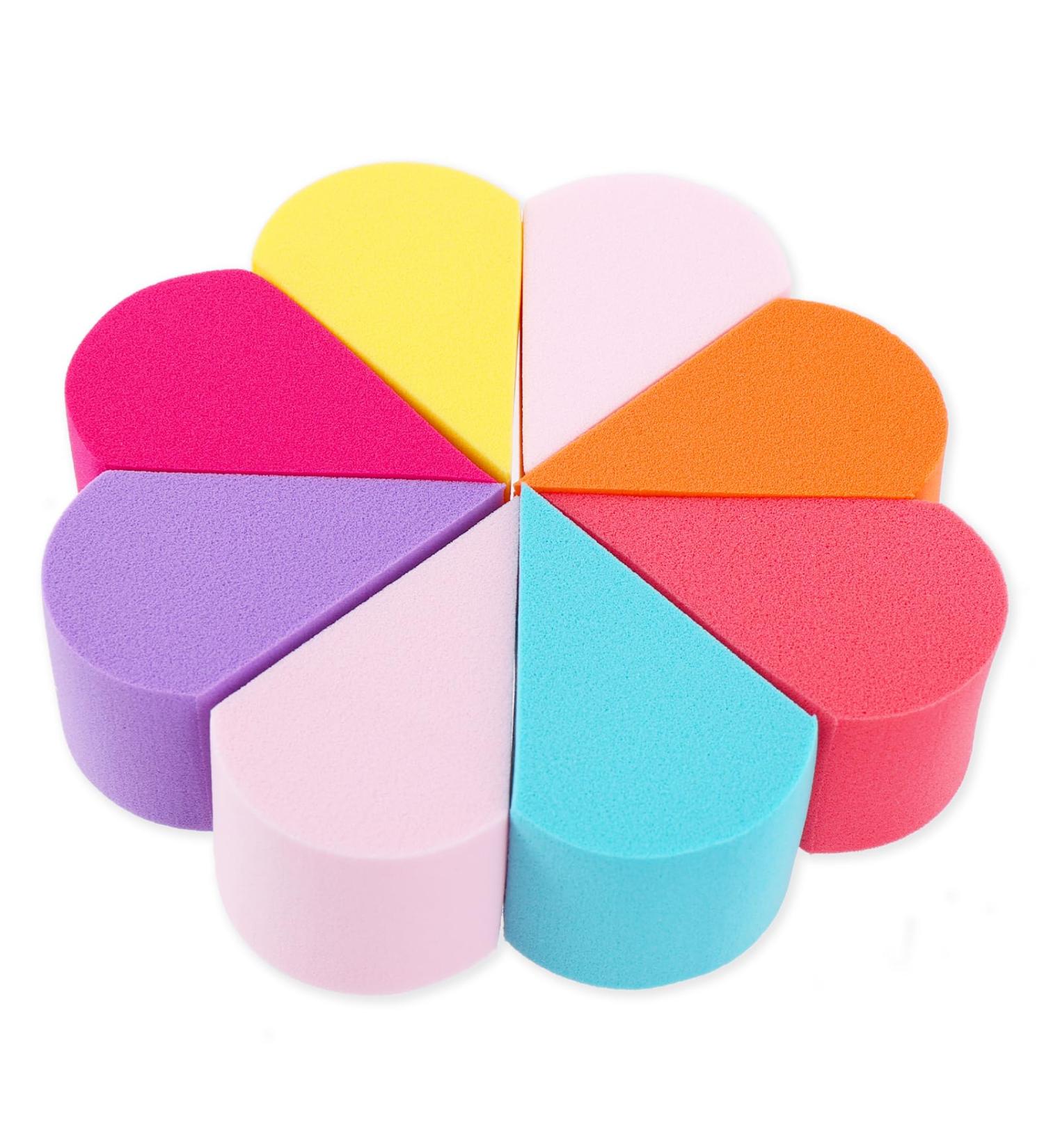 Sibba 8PCS Makeup Sponge Brush Set | Beauty Blender for Face Eyes & Contouring | Optimal Blending & Coverage Tools for Flawless Makeup - Buy Online on GoSupps.com