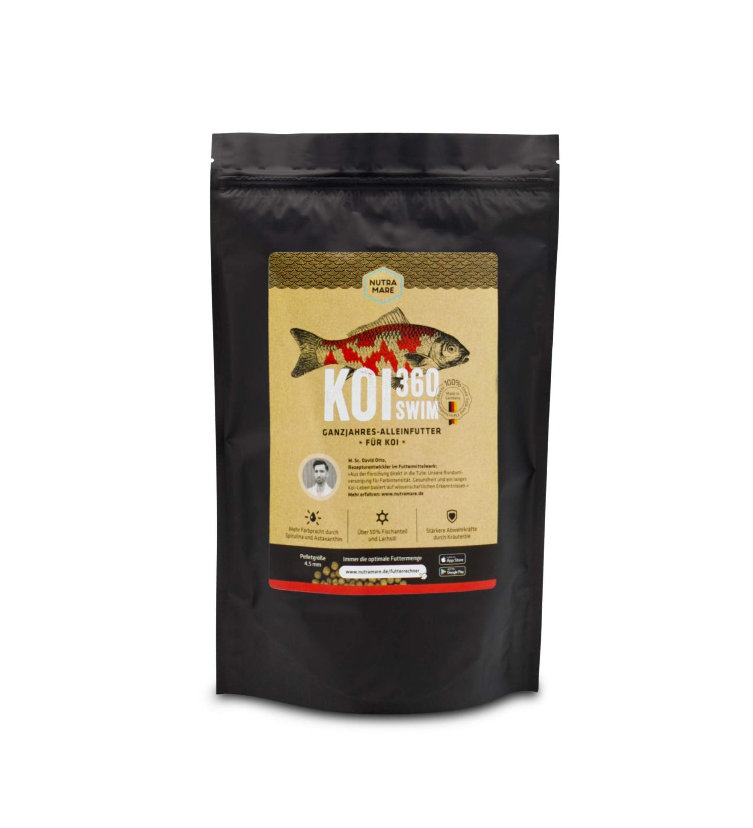 Nutramare Koi360 Swim 1.2kg - Premium Summer Koi Food | 40% Protein & Spirulina for Vibrant Colors | Ideal Growth Solution - Buy Online on GoSupps.com