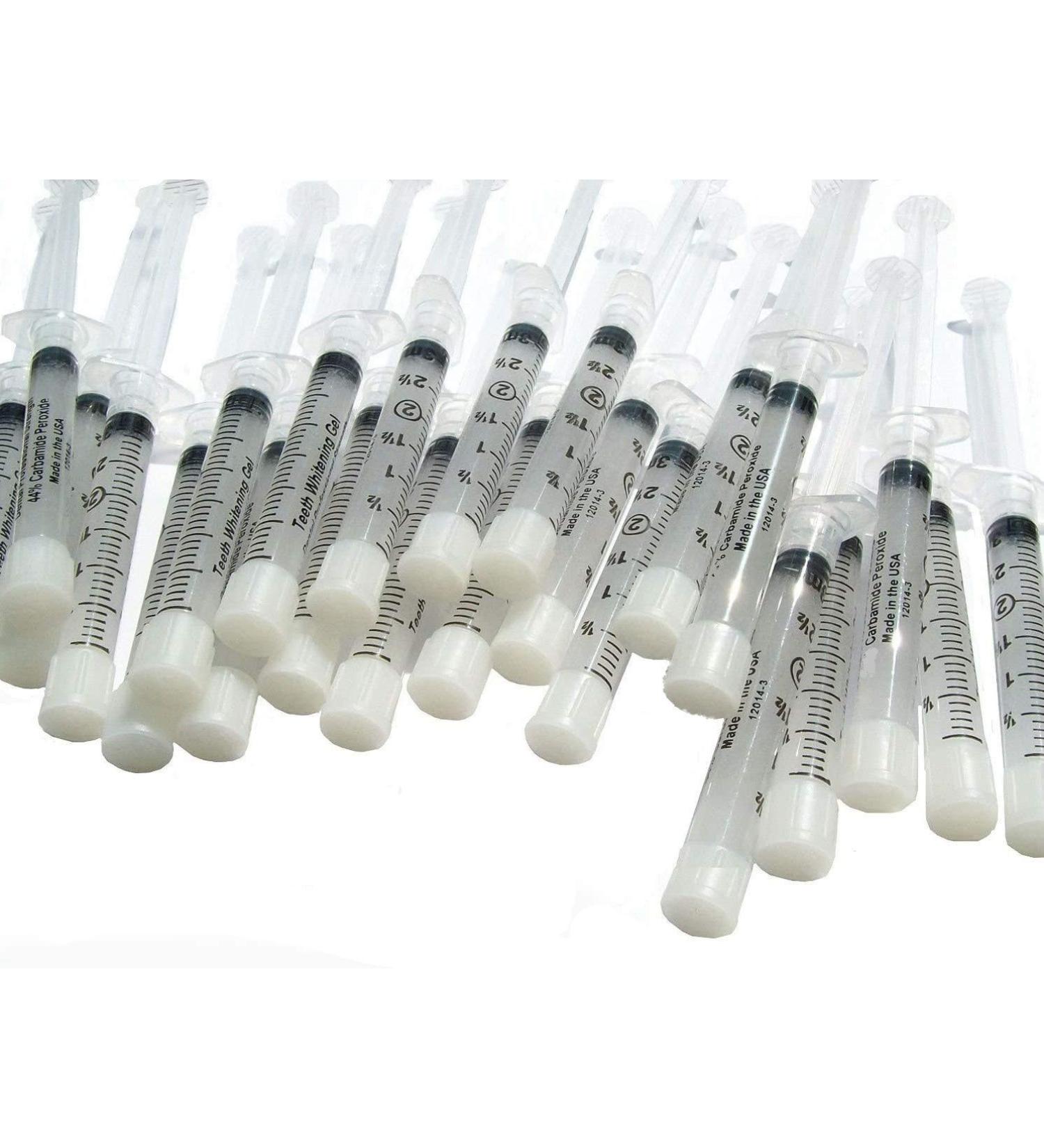 50 3cc Syringes of 22% Tooth Whitening Gel for Whitener Teeth. Mouth Trays not Included.