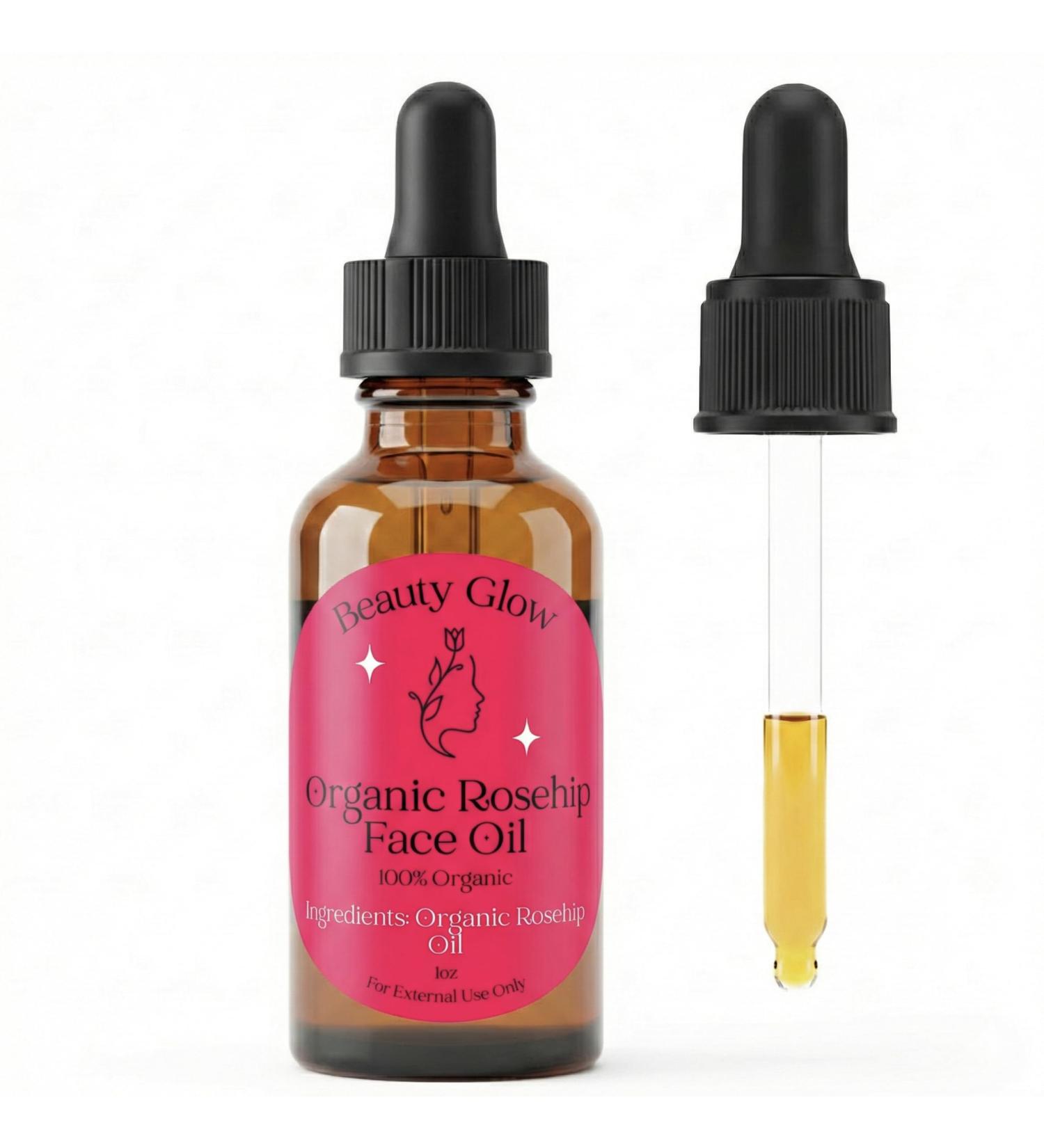 Organic Rosehip Oil for Face Anti-Aging Miracle Facial Moisturizer for Face & Gua Sha Cold Pressed Serum Natural Skincare Fortifying Hydrates Skin Moisturizing Beauty Glow 1 Fl Oz - Buy Online on GoSupps.com