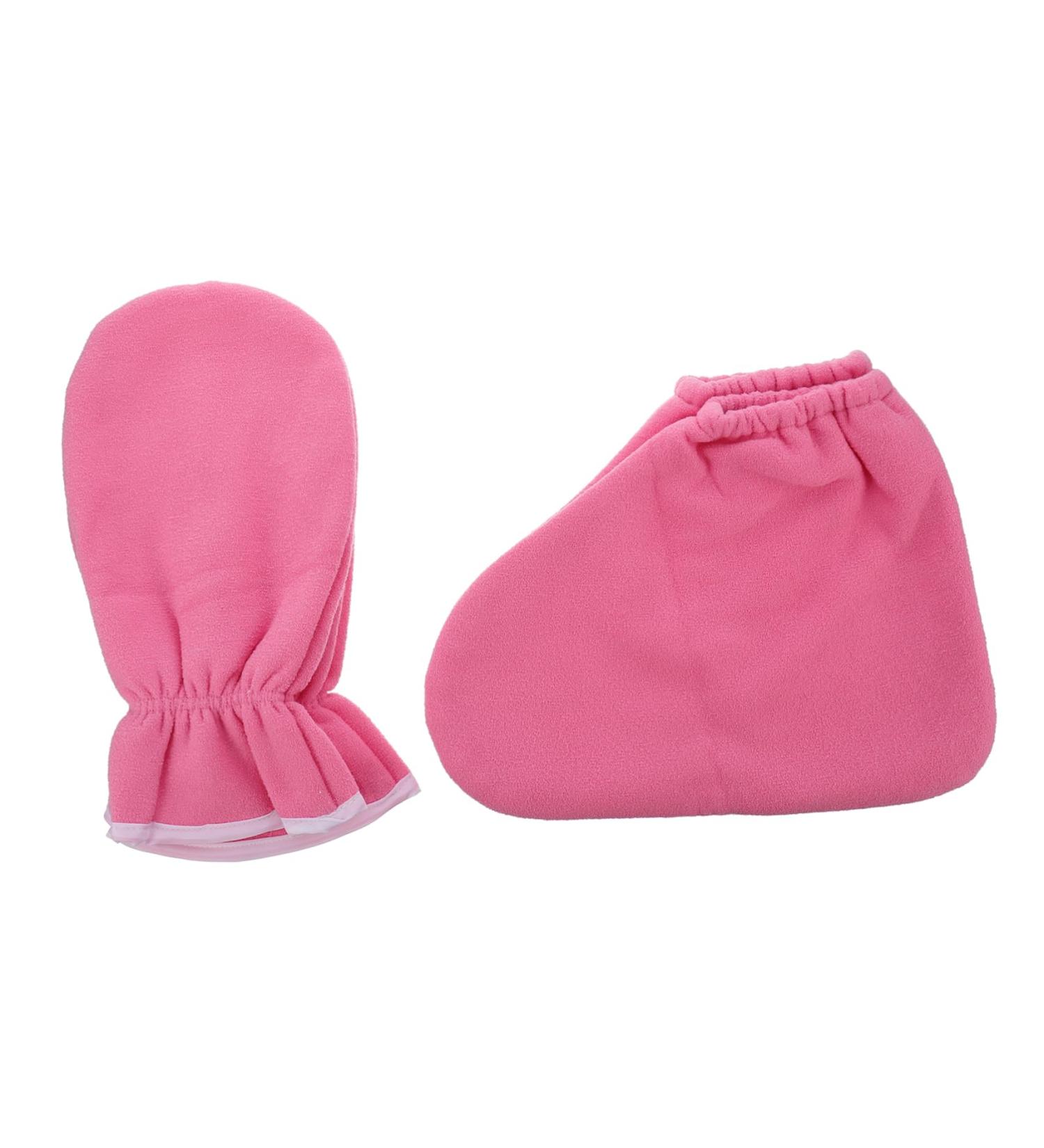 Mipcase 4 Pi ces Lot De Mitaines Et Pantoufles Cire De Paraffine Pour Soins Mains Usage Spa Et Thermique - Buy Online on GoSupps.com