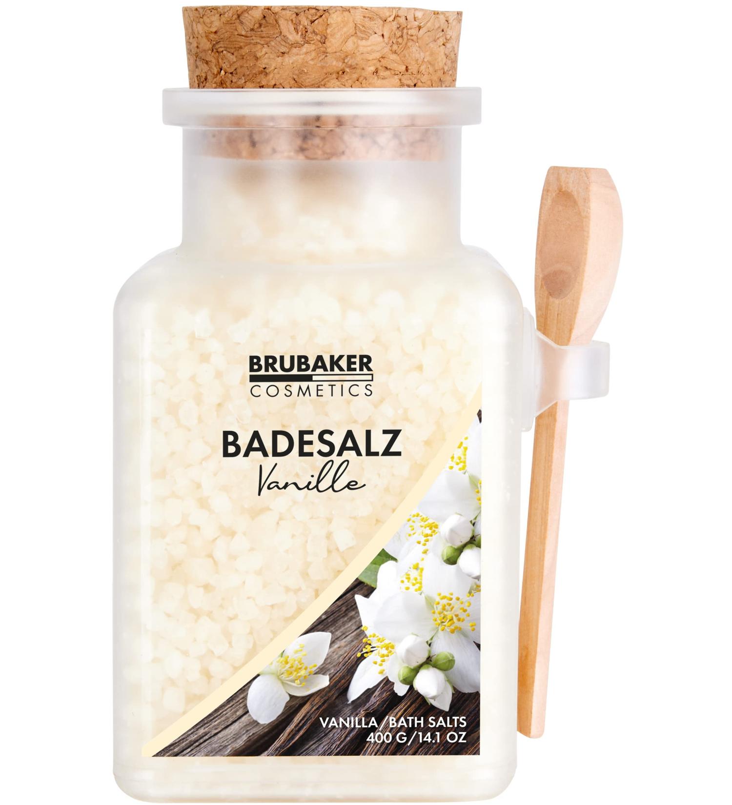 BRUBAKER Bath Salts 400g - Vanilla Scent - Bath Additive with Natural Extracts - Wellness Bath for Relaxation and Body Care - Buy Online on GoSupps.com