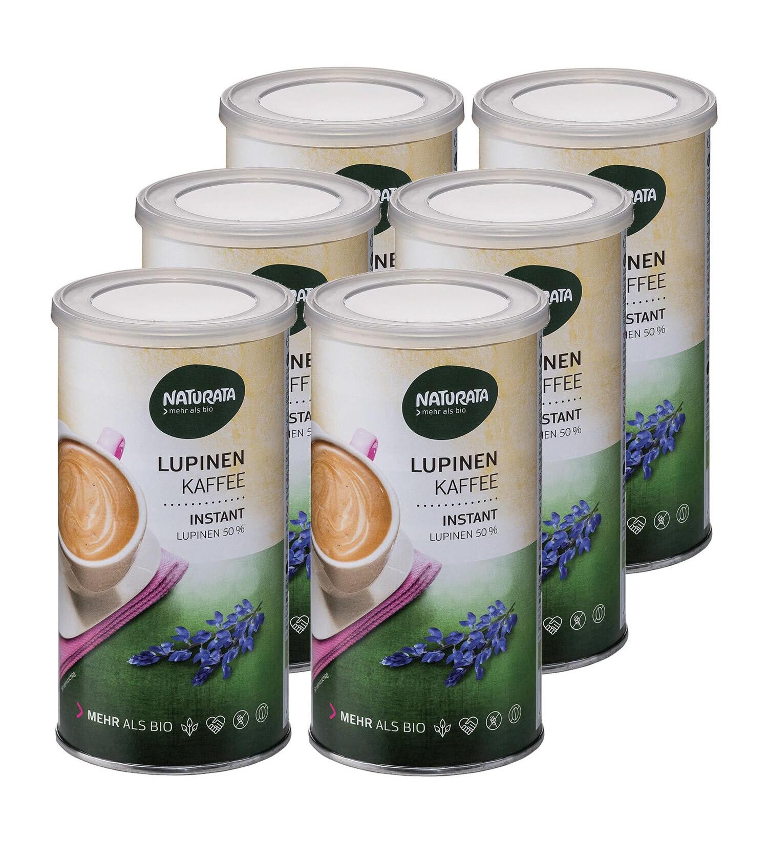 NATURATA Lupin Lot de 6 bo tes de caf instantan 100 g