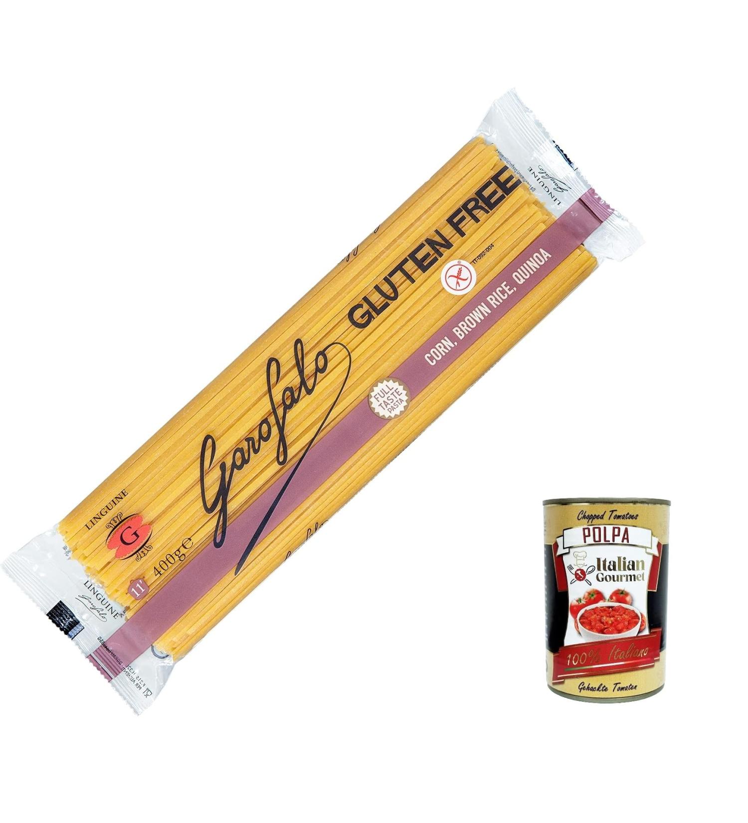  Italian Gourmet E.R. Garofalo Lot of 20 boxes of 400 g of gluten-free linguine gluten-free gluten-free gluten-free gluten-free with Italian Gourmet Polpa 400 g - Buy Online on GoSupps.com