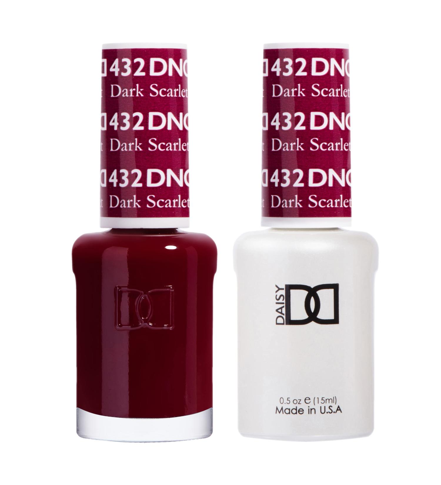 DND Gel Polish Set - 1 each of Red Gel Polish and Red Nail Polish 432 Dark Scarlet 0.5 Fl Oz - Buy Online on GoSupps.com
