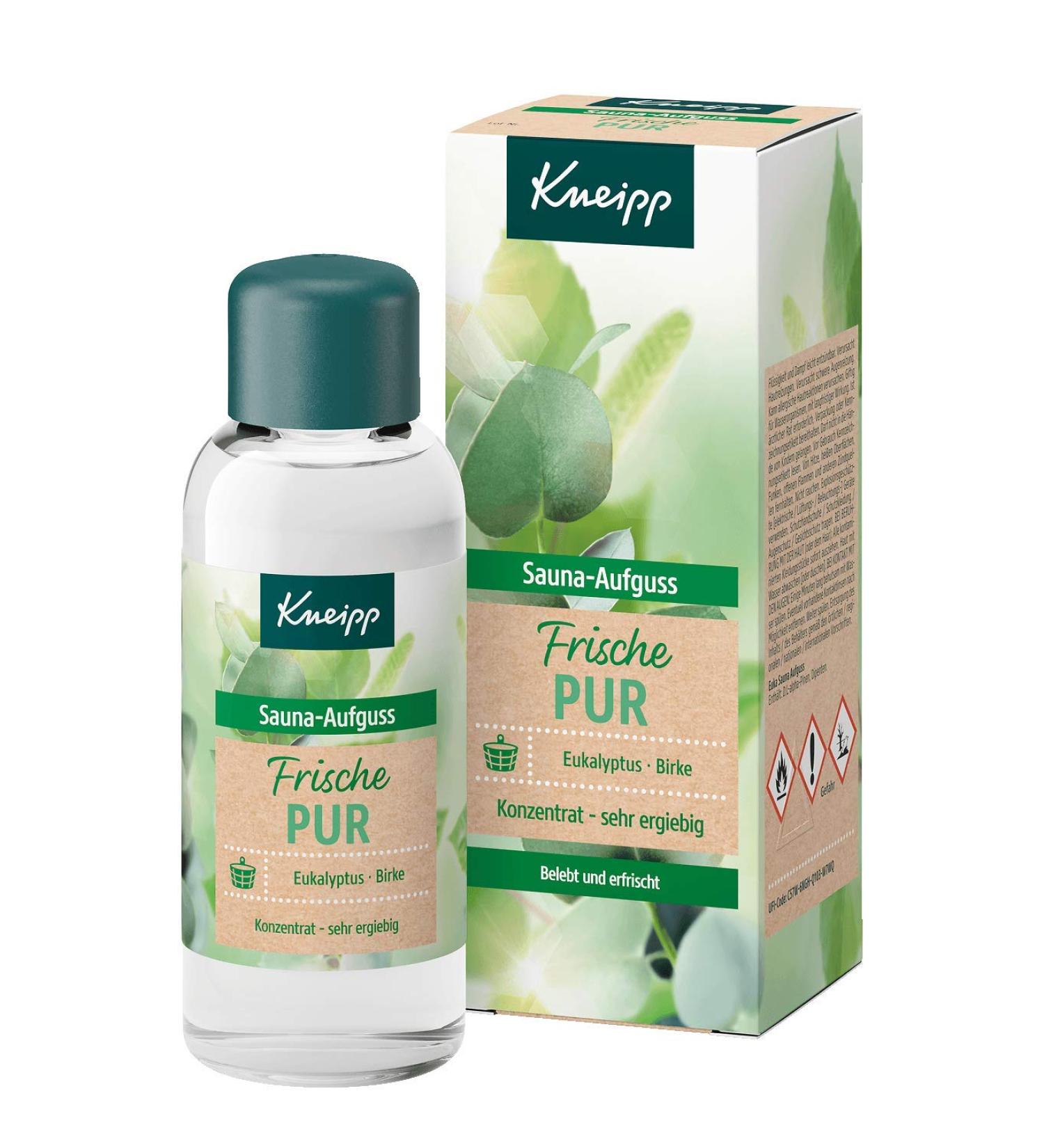 Kneipp Sauna Infusion Pure Freshness | Eucalyptus & Birch 100ml - Invigorate & Refresh Your Sauna Experience - Buy Online on GoSupps.com