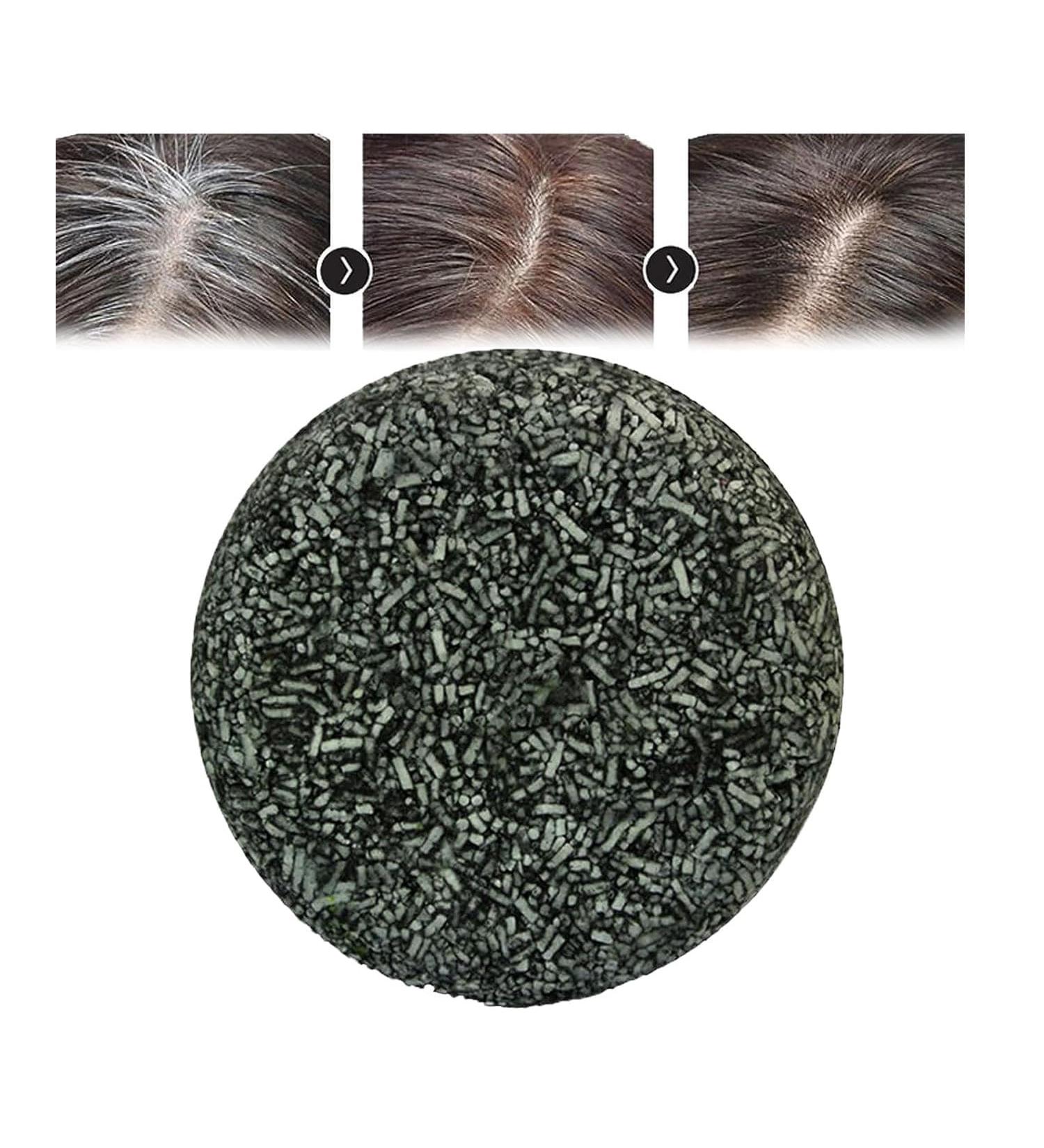  EXQST Sundaz bamboo charcoal bar hand dyed gray hair black shampoo bar white hair reverse deepening soap bar - Buy Online on GoSupps.com