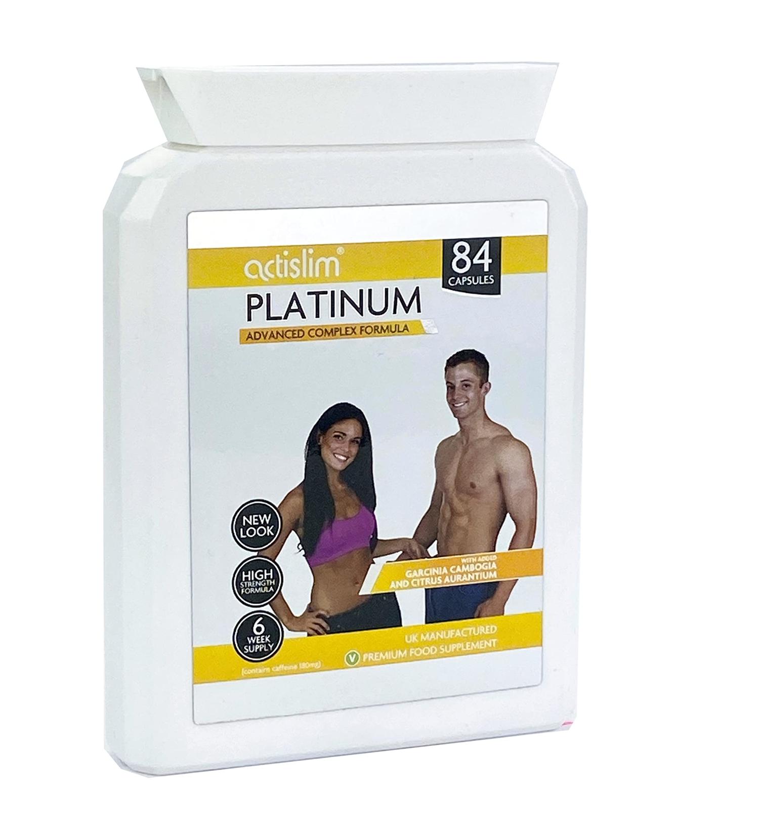Actislim Platinum The UK s #1 Weight Loss Slimming Pill Contains Garcinia Cambogia Citrus Aurantium and Caffeine for Fast Weight Loss 6 Week Course of a Diet Pill which Really Works.