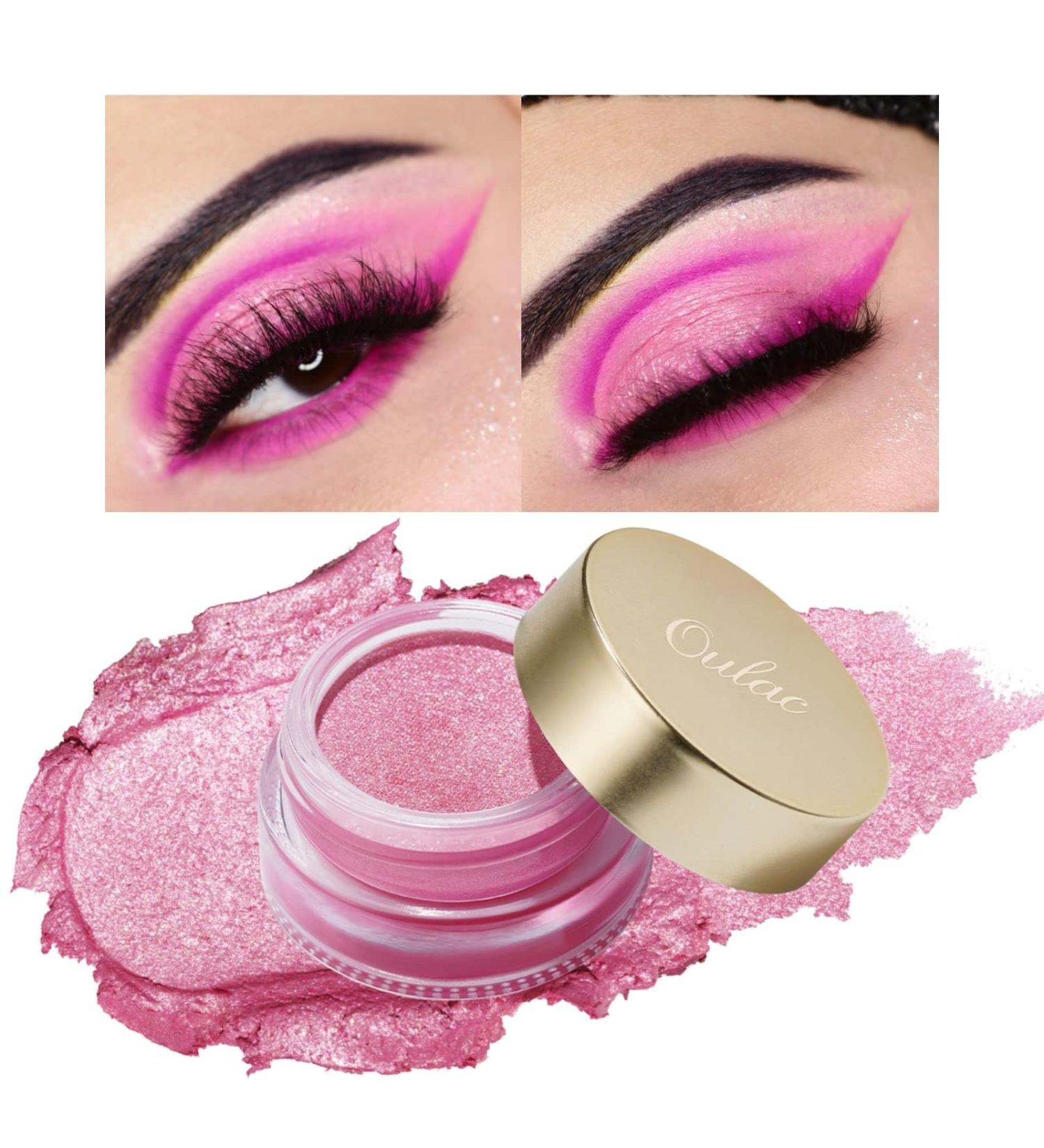 Oulac Pink Cream Eyeshadow - Waterproof, Long Lasting, and Highly Pigmented Shadow for Women - Multi-use Highlighter, Shimmer, Glitter Eye Makeup with Moisturizing Formula - 0.42 oz (11) Sweat Pea - Buy Online on GoSupps.com