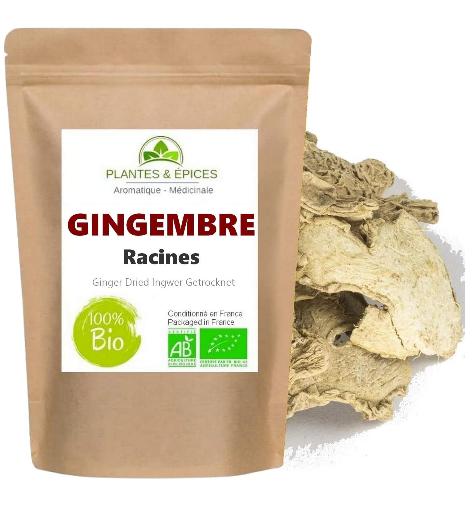 Gingembre en racines s ch es Naturel100g - Sachet Fra cheur Herm tique Refermable (100g) - Buy Online on GoSupps.com