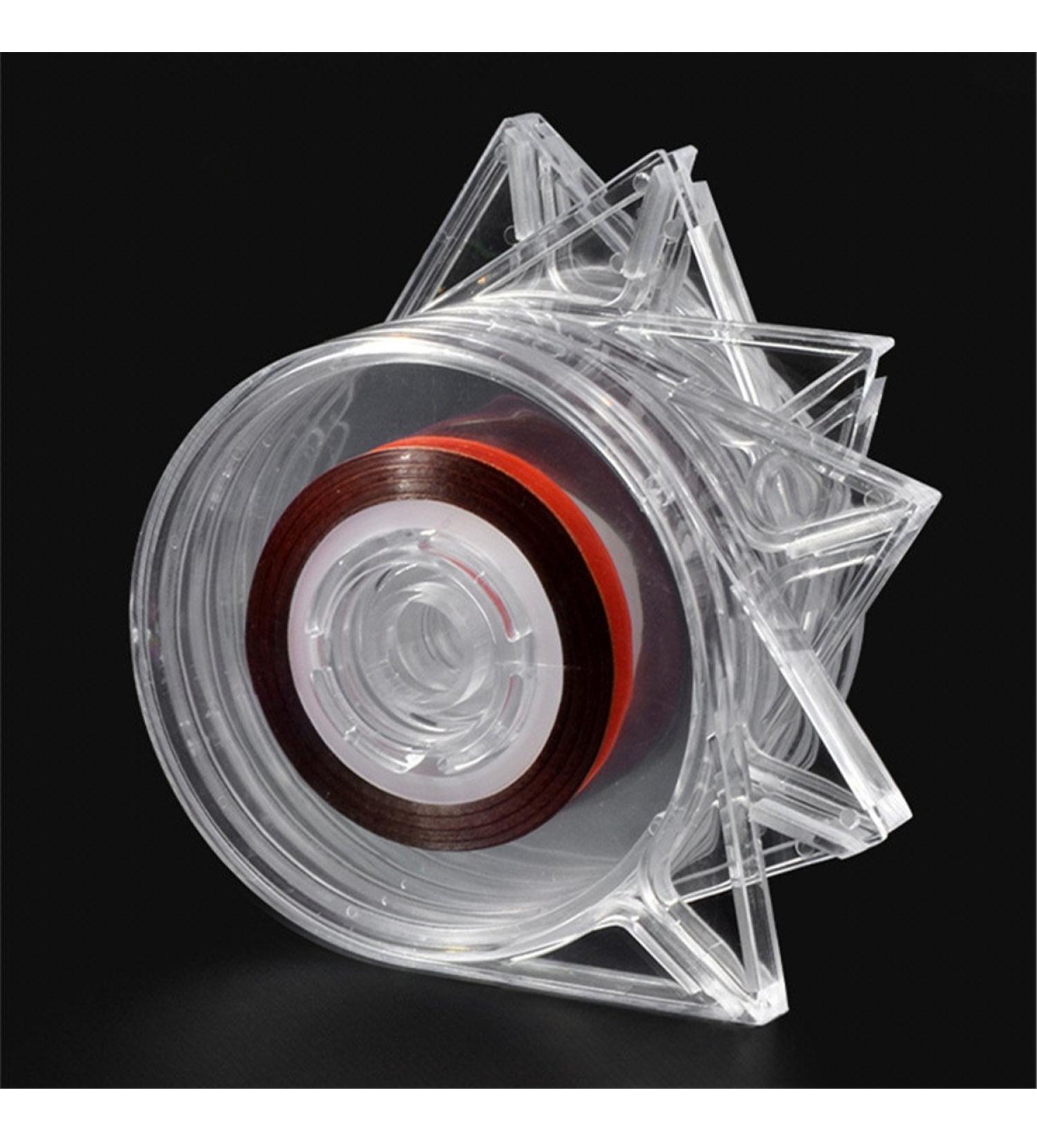 Mezerdoo Nail Stripe Box 6 Pieces Nail Art Striping Tape Line Empty Case Tool Sticker Box Holder Portable Easy Use - Buy Online on GoSupps.com