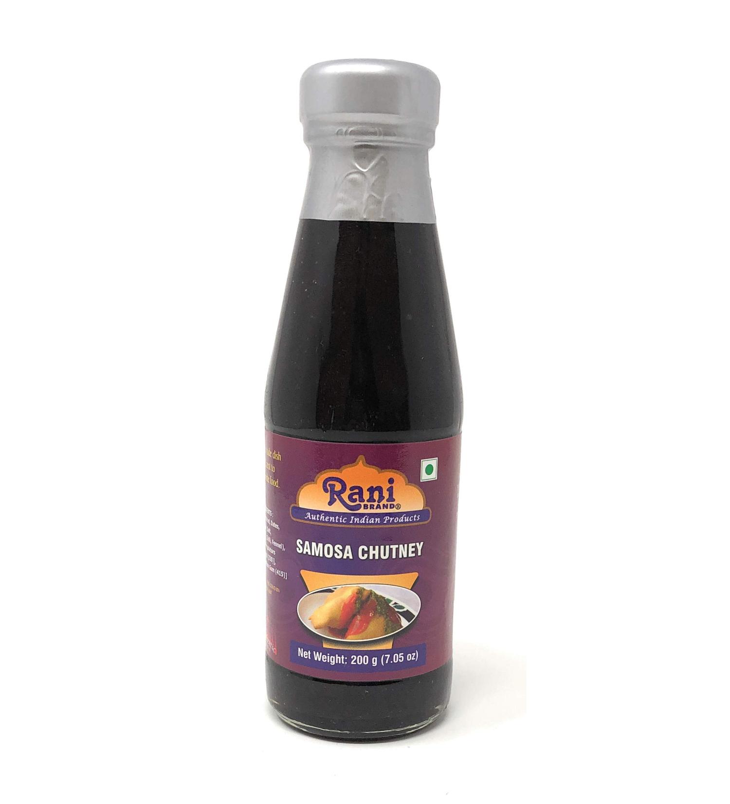Rani Samosa Chutney 7oz - Sweet, Sour & Spicy Dipping Sauce | Vegan, Gluten Free, Non-GMO | Indian Origin - Ready to Eat - Buy Online on GoSupps.com