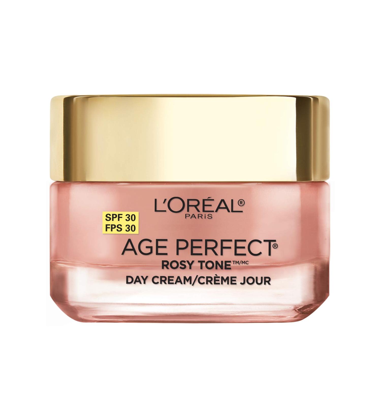 L'Oreal Age Perfect Rosy Tone Face Moisturizer SPF 30 with Imperial Peony - 1.7 oz Anti-Aging Day Cream - Buy Online on GoSupps.com