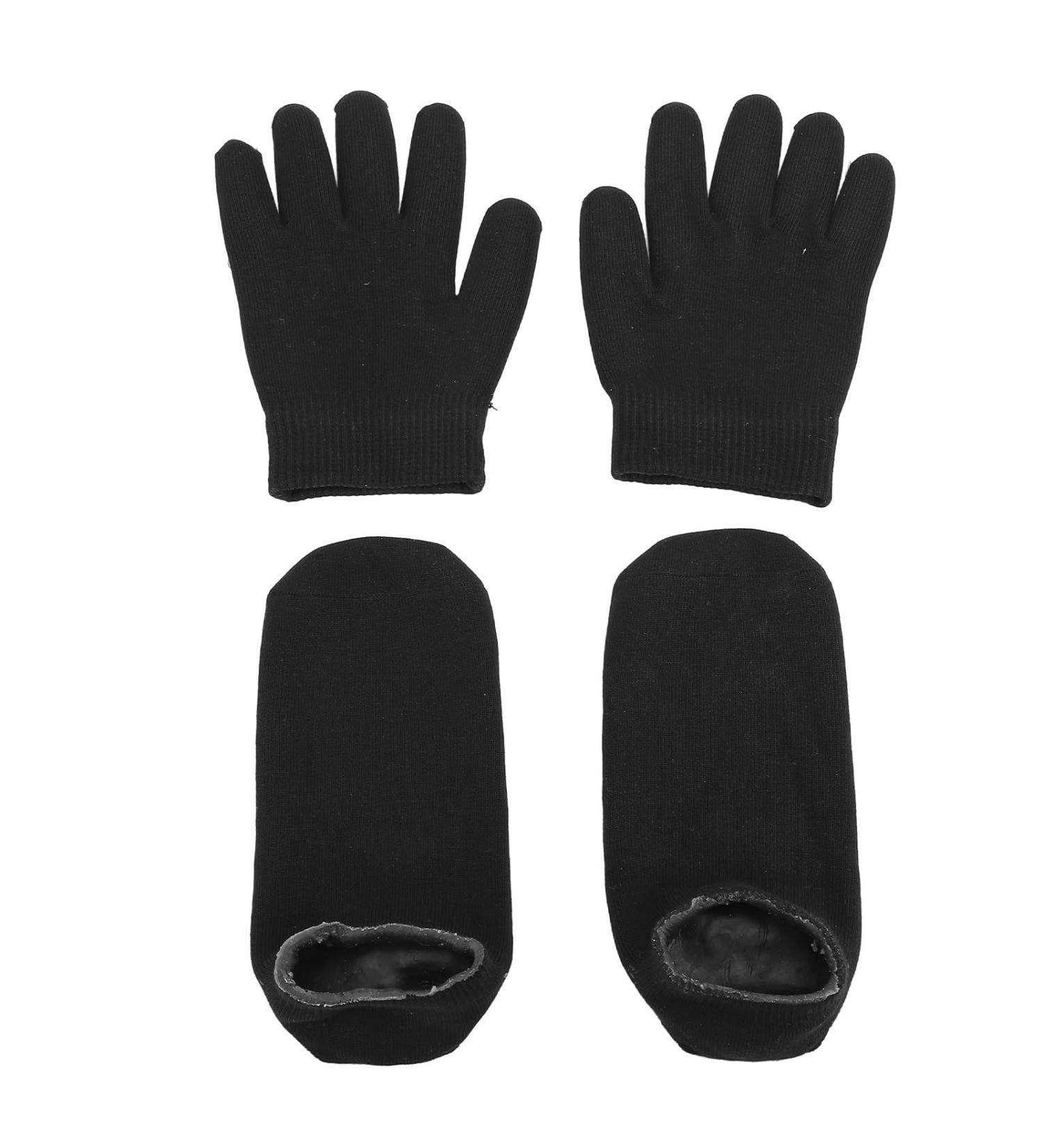 Moisturizing Gel Gloves Socks Set for Dry Cracked Hands Feet Soft Essential Oil 1 Pair of Gloves and 1 Pair of Socks Cotton Gel Material Use with Cream for Dry Skin (1) HURRISE8ngmdwgu7t-11 - Buy Online on GoSupps.com