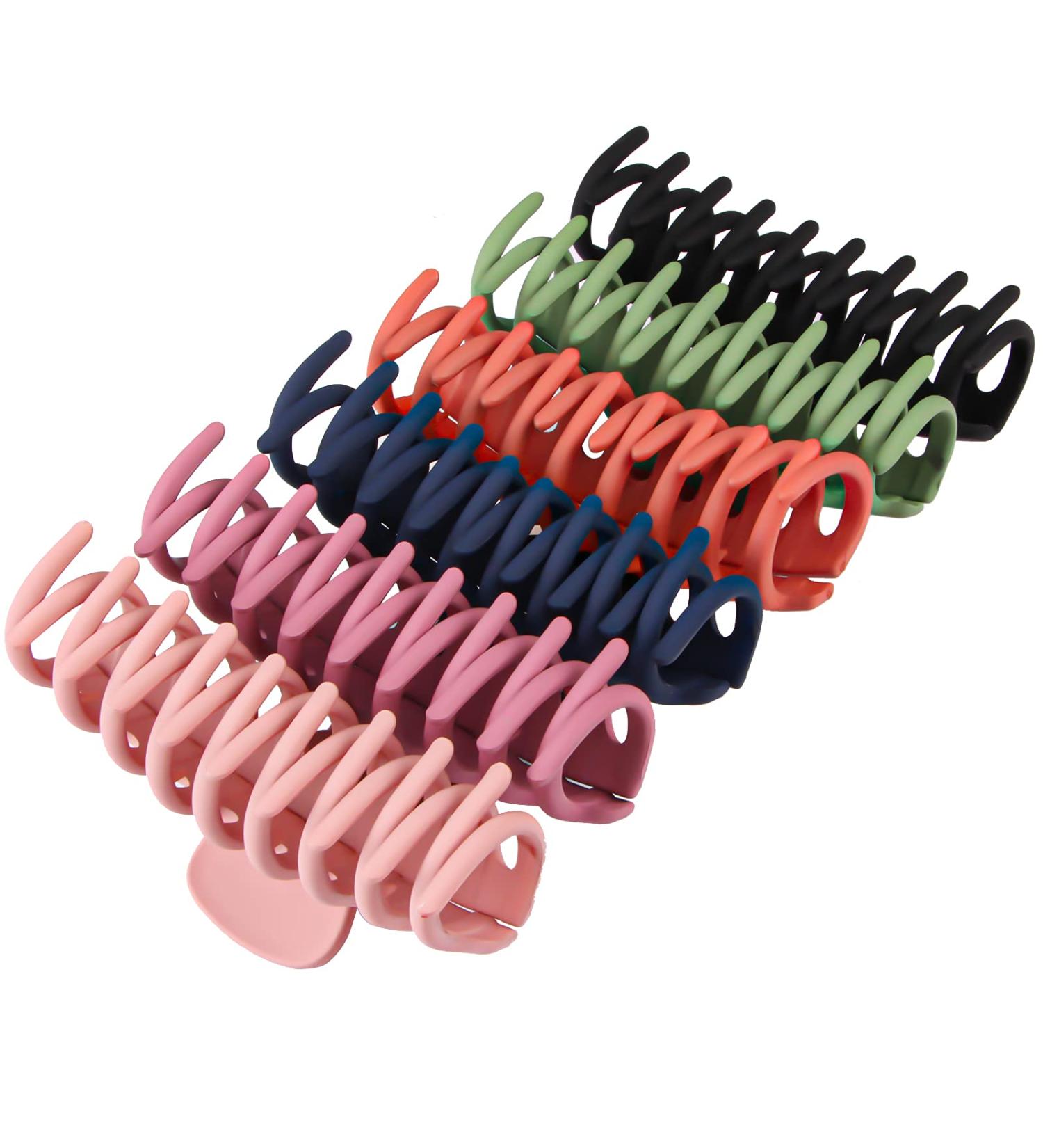 Molizummy Large Hair Claw Clips - No-Slip Matte Banana Clips for Women & Girls - 6Pcs Hair Styling Accessories in 6 Colors - Buy Online on GoSupps.com