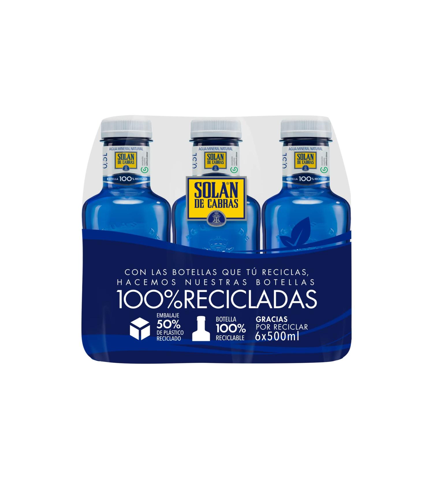 Sol n de Cabras Lot de 6 bouteilles d'eau min rale naturelle sans gaz faible en sodium 50 cl - Buy Online on GoSupps.com