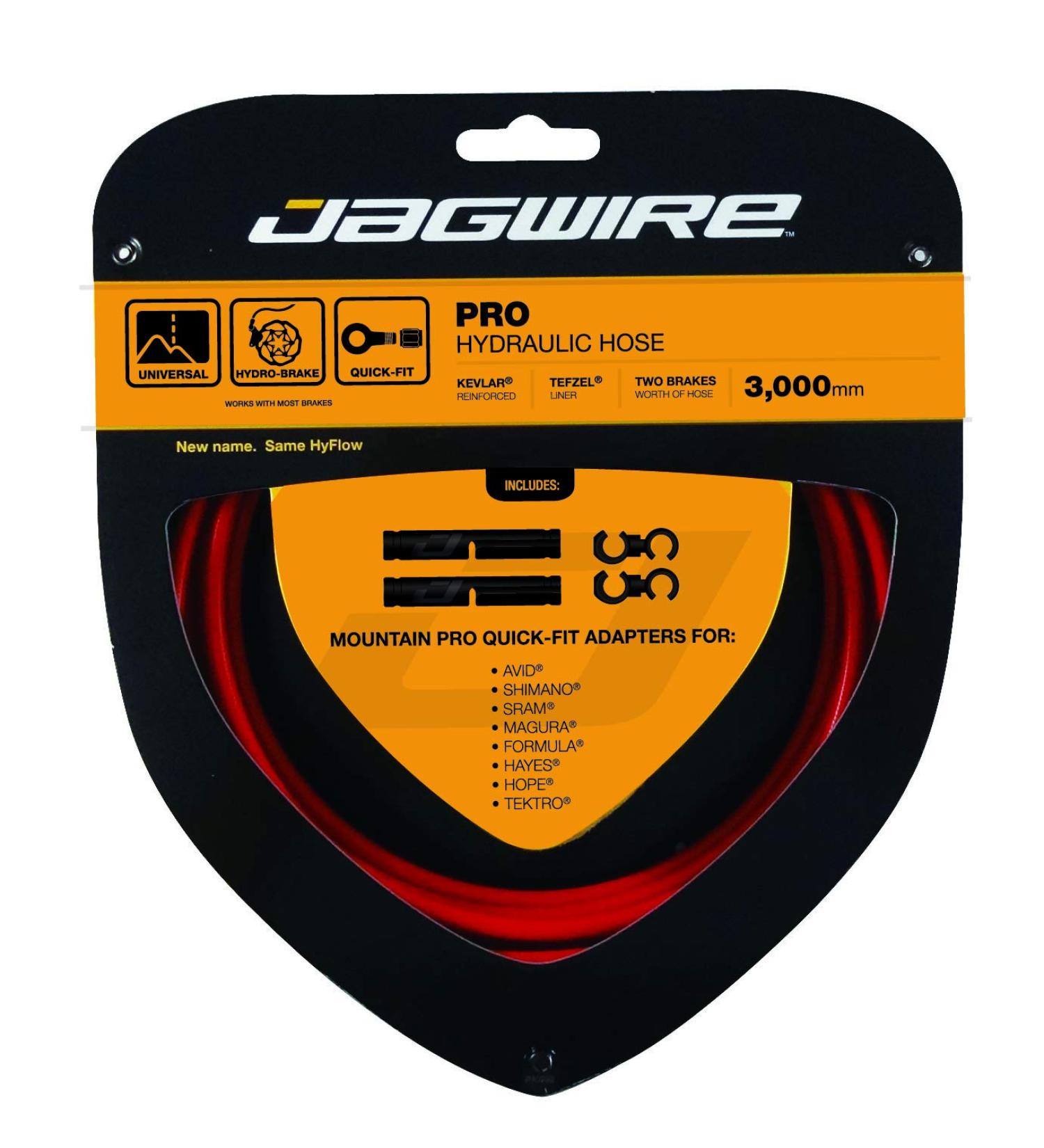 Jagwire Mountain Pro Hyflow Hydraulic Hose Kit - Red | High Performance Upgrade - Buy Online on GoSupps.com