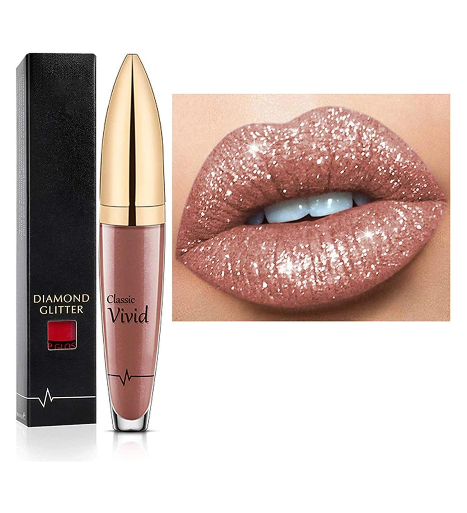 18 Colors Waterproof Diamond Glossy Lipstick | Long-Lasting Shimmer & Matte Lip Gloss for Vibrant Beauty - Buy Online on GoSupps.com