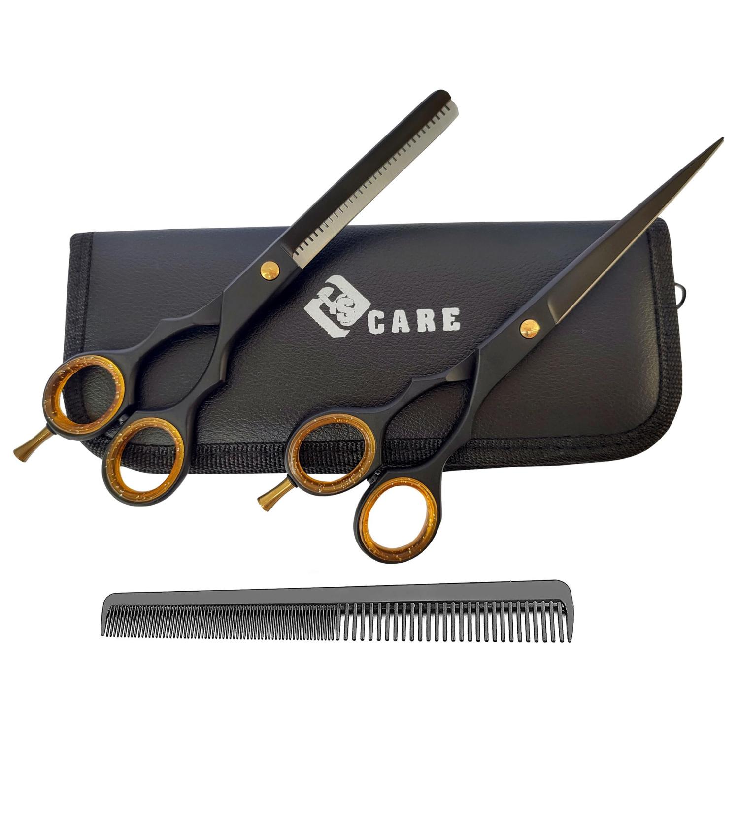 Professional Hairdressing Scissors | Japanese Stainless Steel Salon Scissors - 16.5 cm | Premium Hair Cutting Set (6.5) with Adjustable Clamping Screw - Buy Online on GoSupps.com