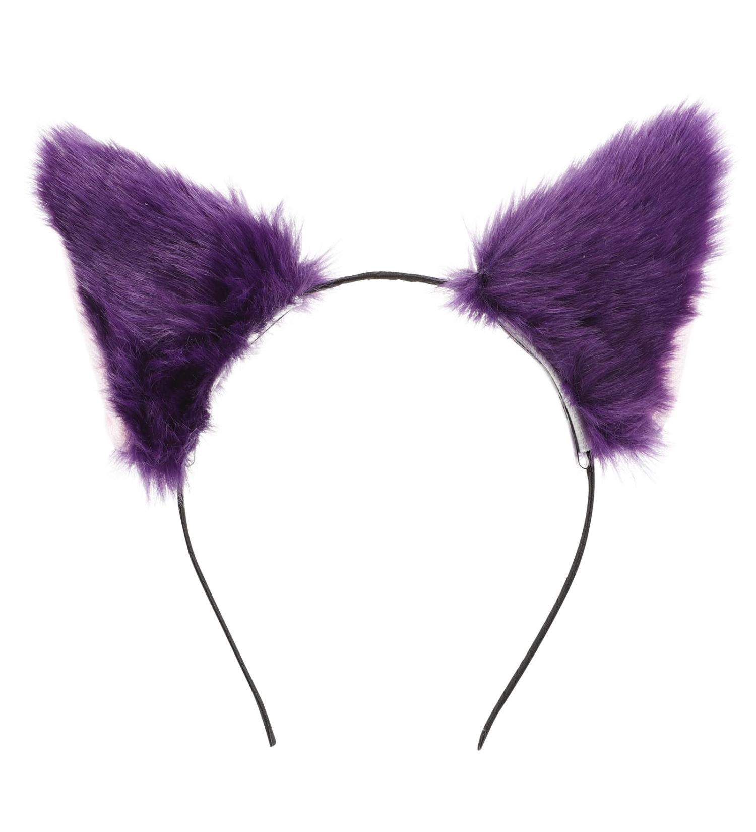 Healeved Faux Fur Cat Ears Headband - Purpless Halloween Headband for Women Soft Fabric Plush Fox Ears Headband for Halloween Thanksgiving Party Cosplay - Buy Online on GoSupps.com