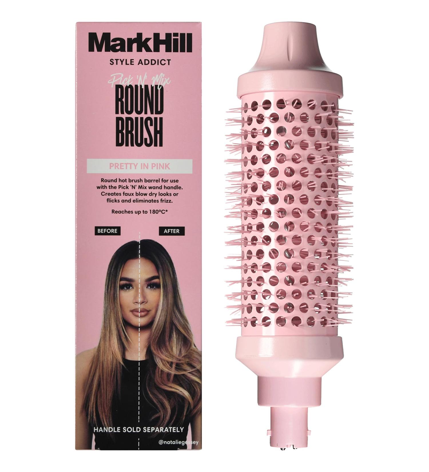 Mark Hill Pick 'N' Mix Interchangeable Curling Wand - Round Brush Barrel - Pink | Hair Styling Tool - Buy Online on GoSupps.com