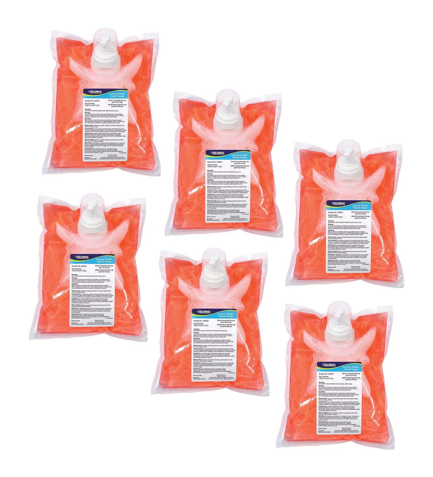 Global Industrial Luxury Foam Hand Soap 1250ml Refill 6 Refills/Case