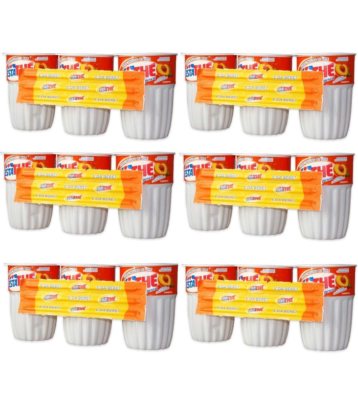  Estathe Ferrero Pesca Iced Tea 20 ml with Straw Set of 18 - Buy Online on GoSupps.com