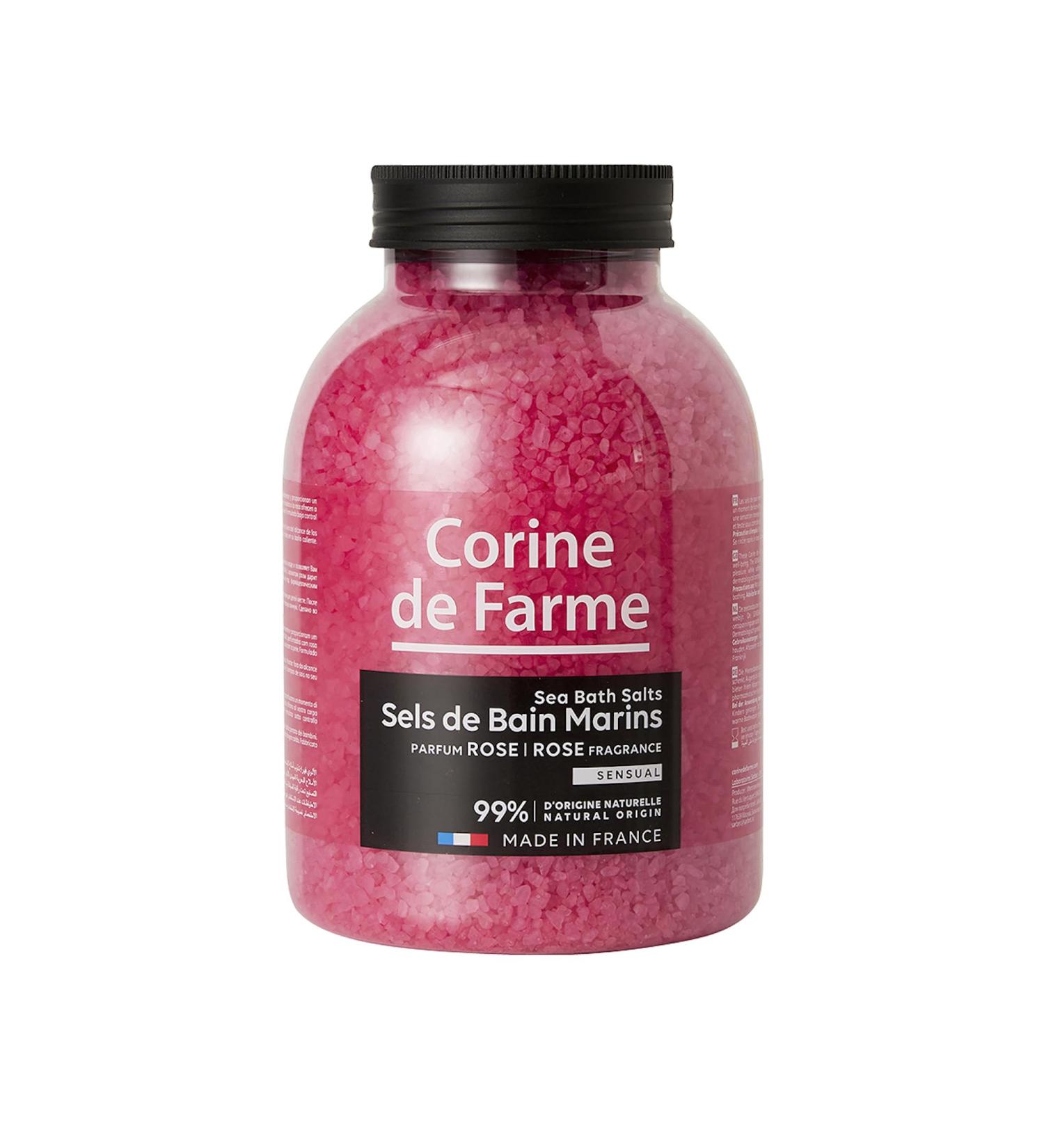 Corine de Farme Sensual Swimming Salt - 99% Natural Rose Bath & Spa Soak for Sensitive Skin - Relaxation & Zen - 1.3 kg Pack - Buy Online on GoSupps.com