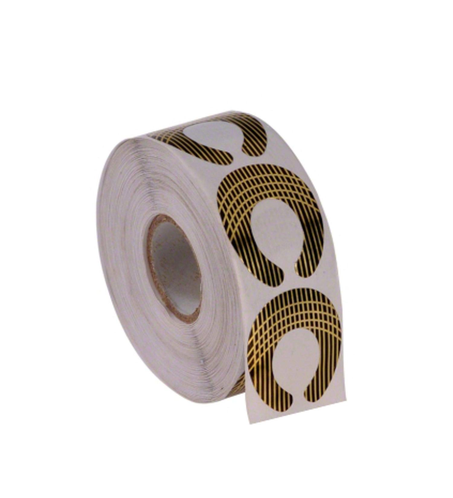 GS-Nails 500 modelling templates round self-adhesive square gold nail templates for gel extension